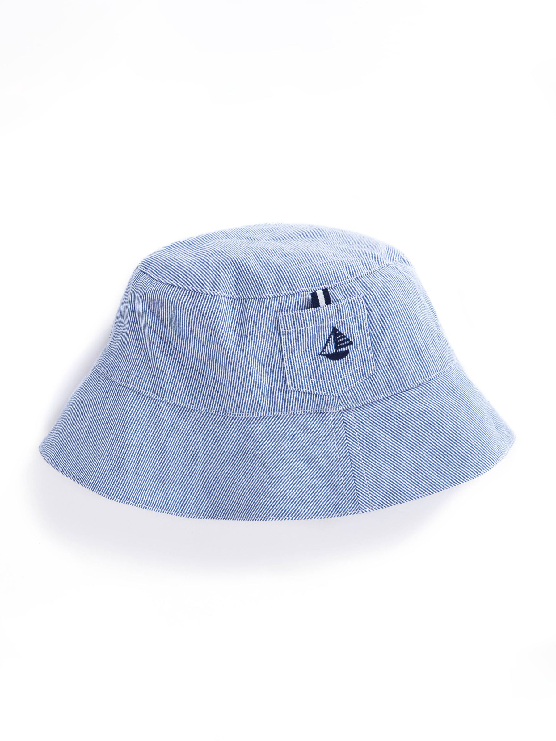 Stripe Sun Hat in Blue - Image 3 of 3