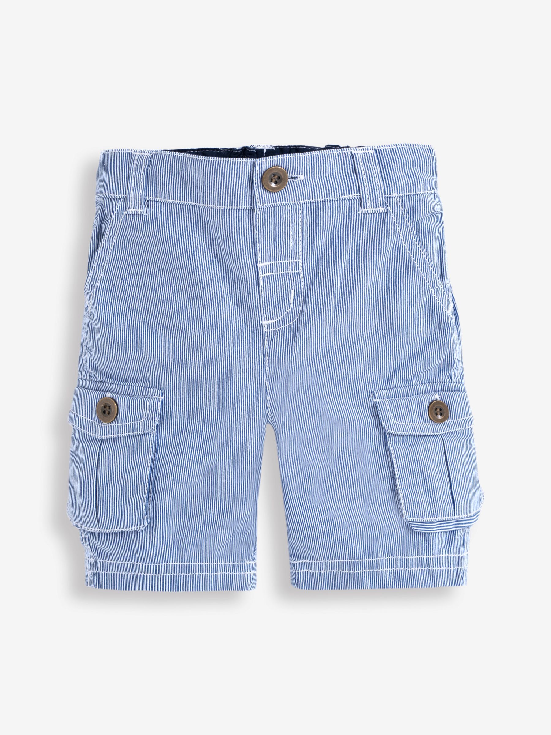 Stripe Cargo Shorts in Blue - Image 1 of 1