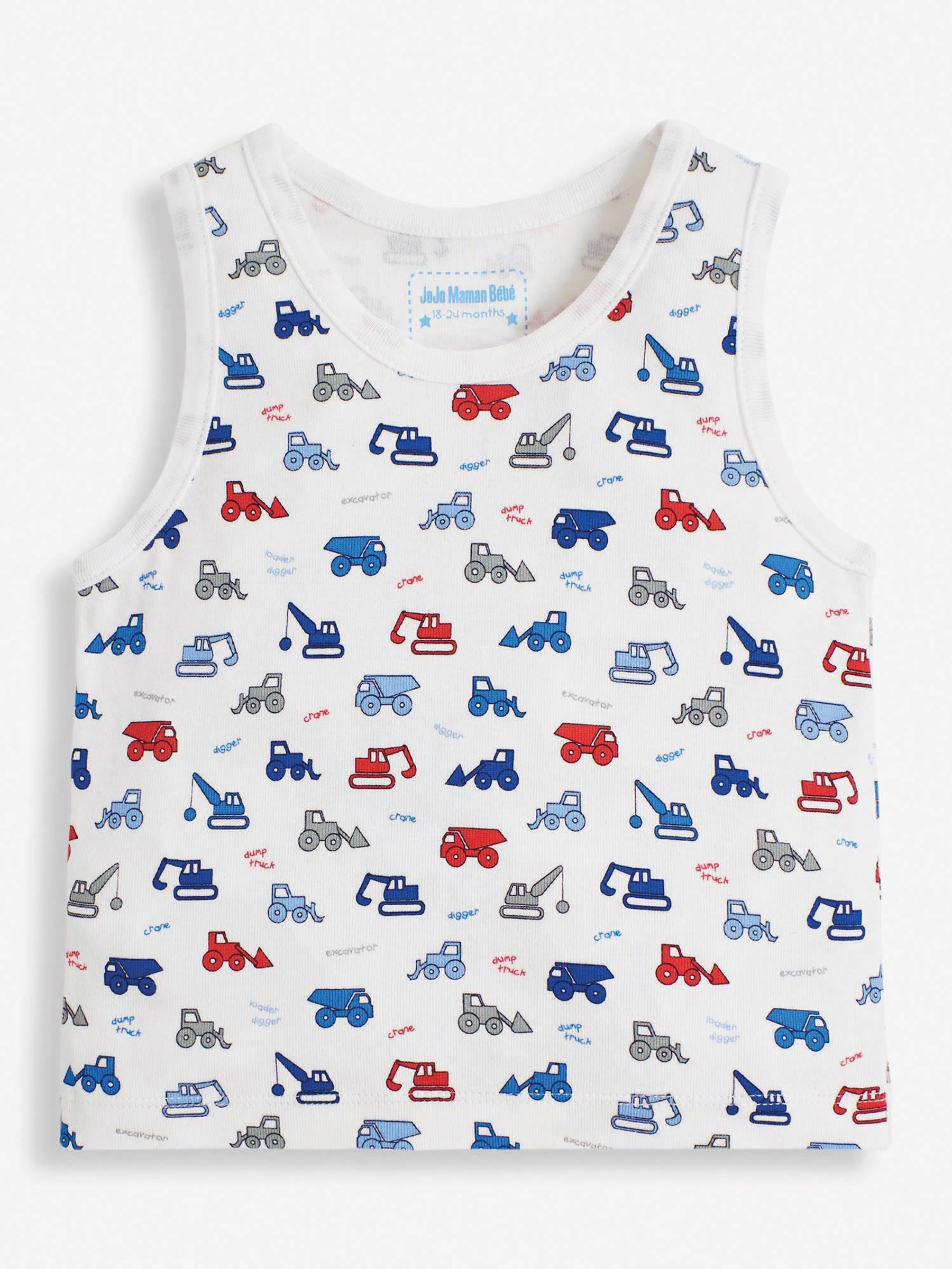 3-Pack Digger Boys' Vest Set in Blue - Image 2 of 6