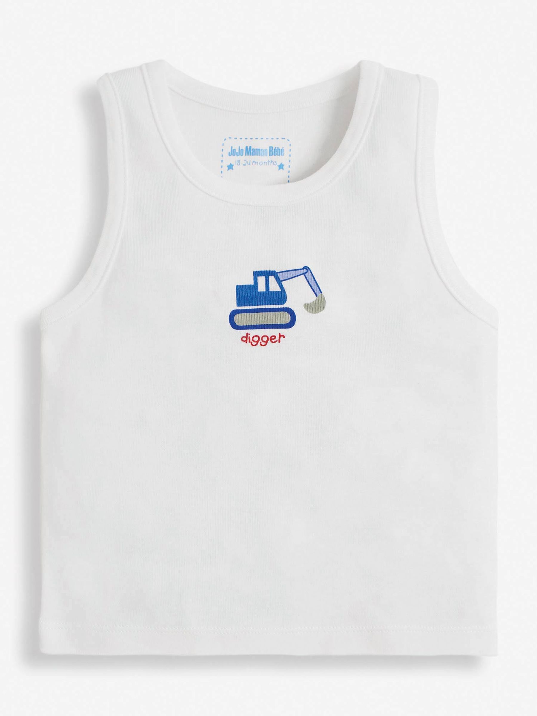 3-Pack Digger Boys' Vest Set in Blue - Image 4 of 6