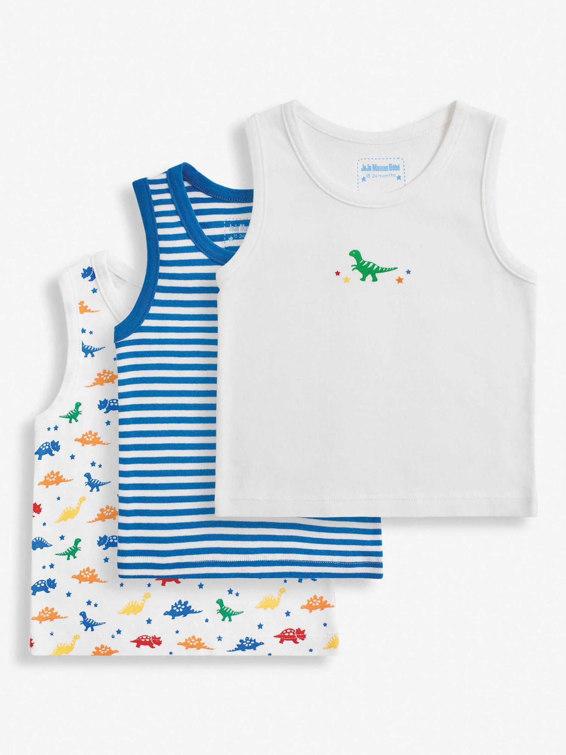 3-Pack Boys' Vest Set in Dinosaur - Image 1 of 5