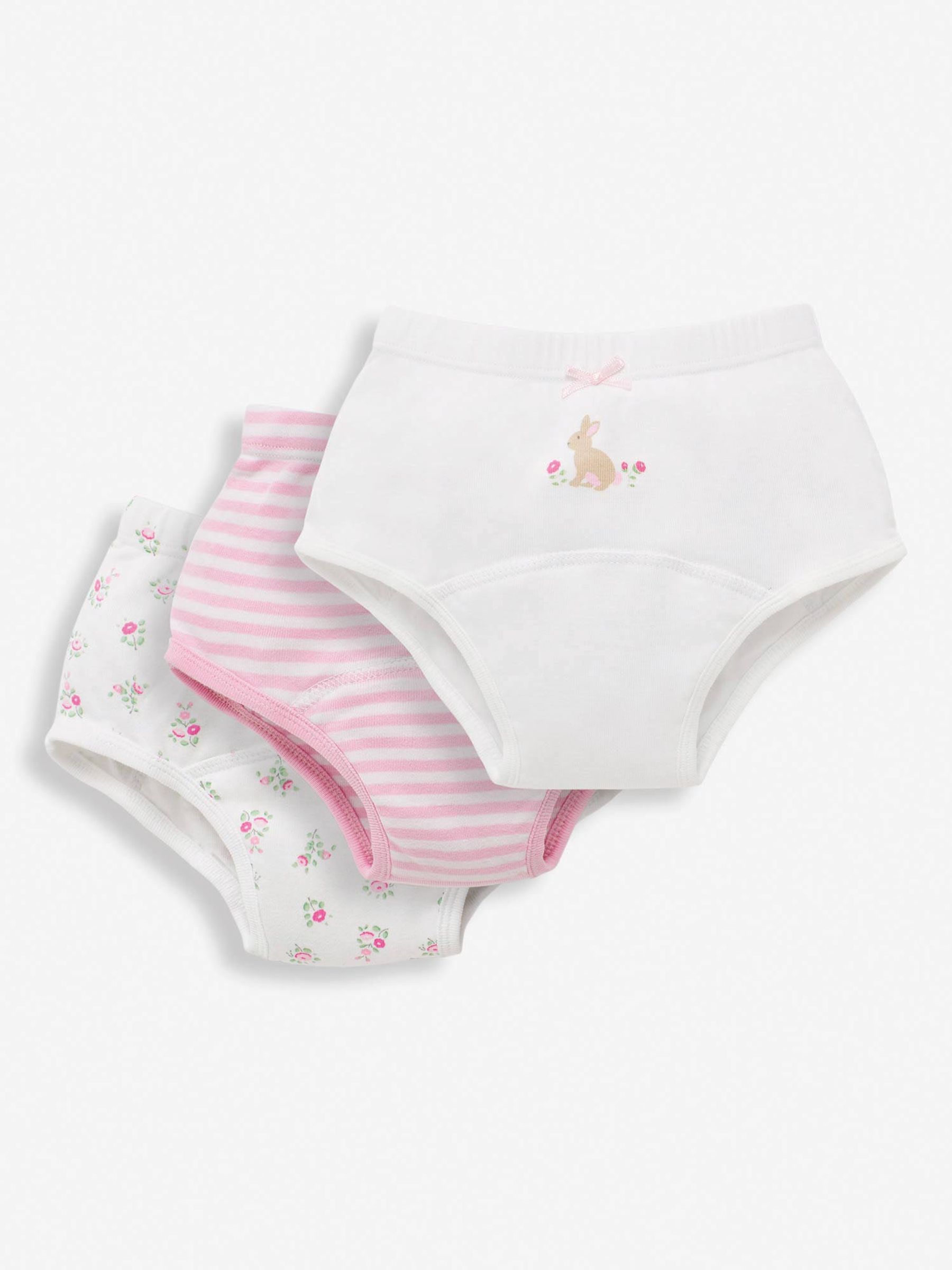 Bunny 3-Pack Girls' Training Knickers - Image 1 of 4