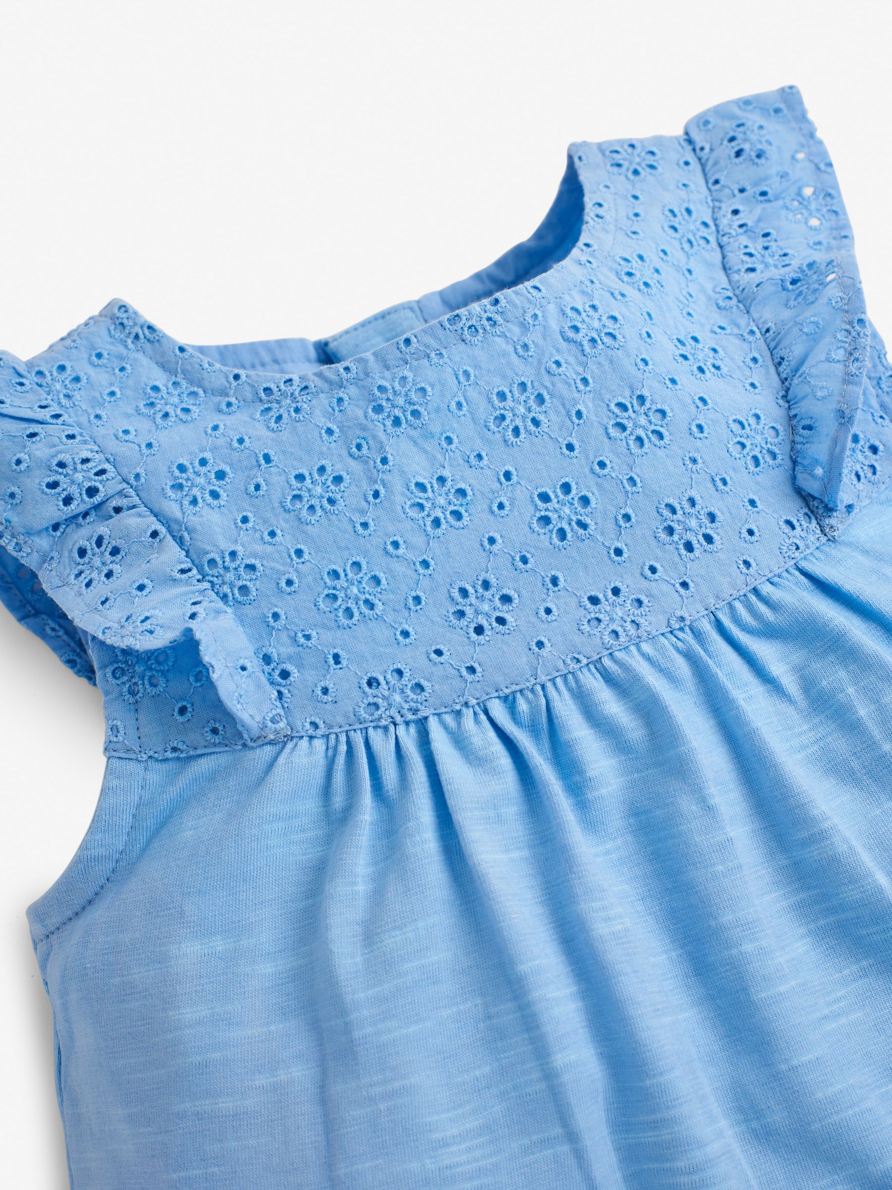 Blue Girls' Pretty Embroidered Top - Image 2 of 2
