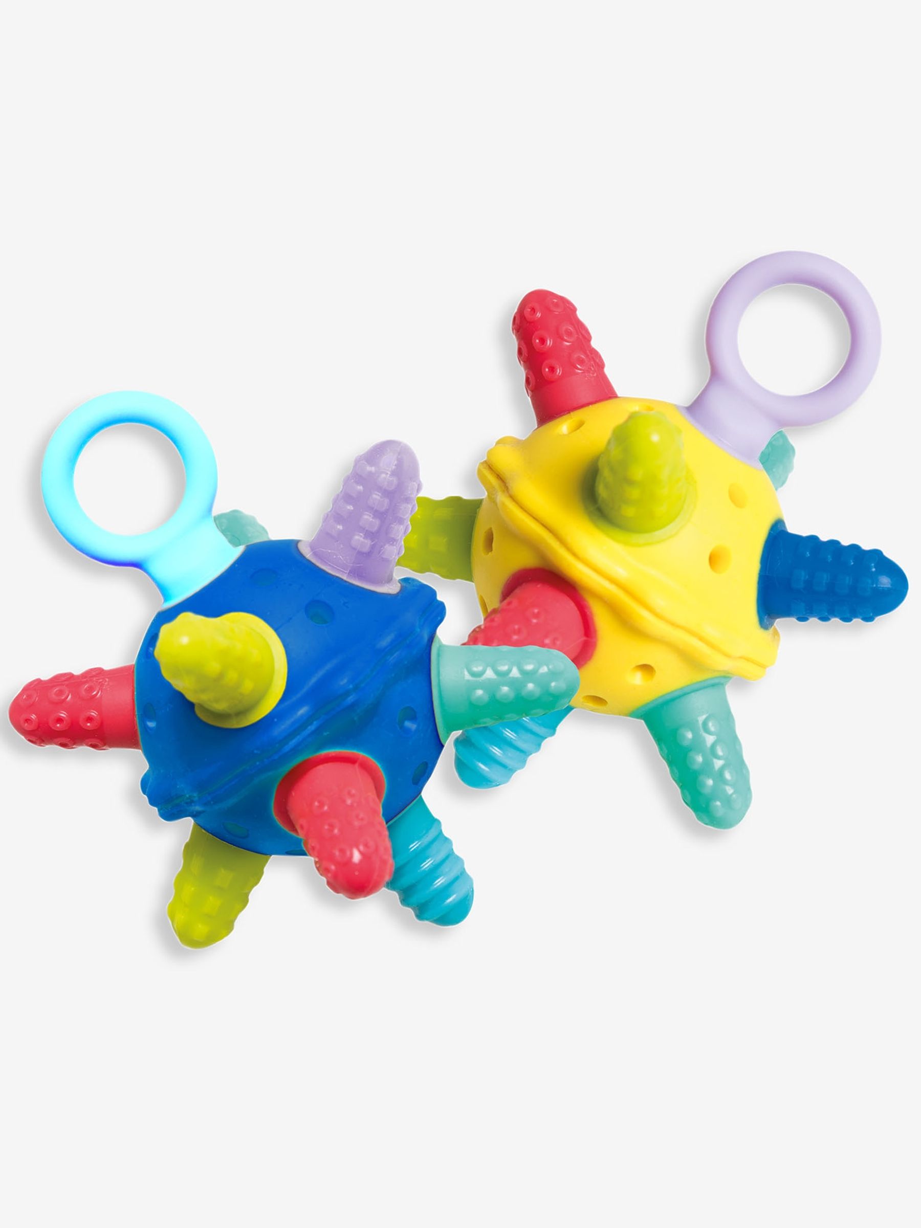 2-Pack Silicone Sensory Travel Teether Balls in - Image 2 of 4