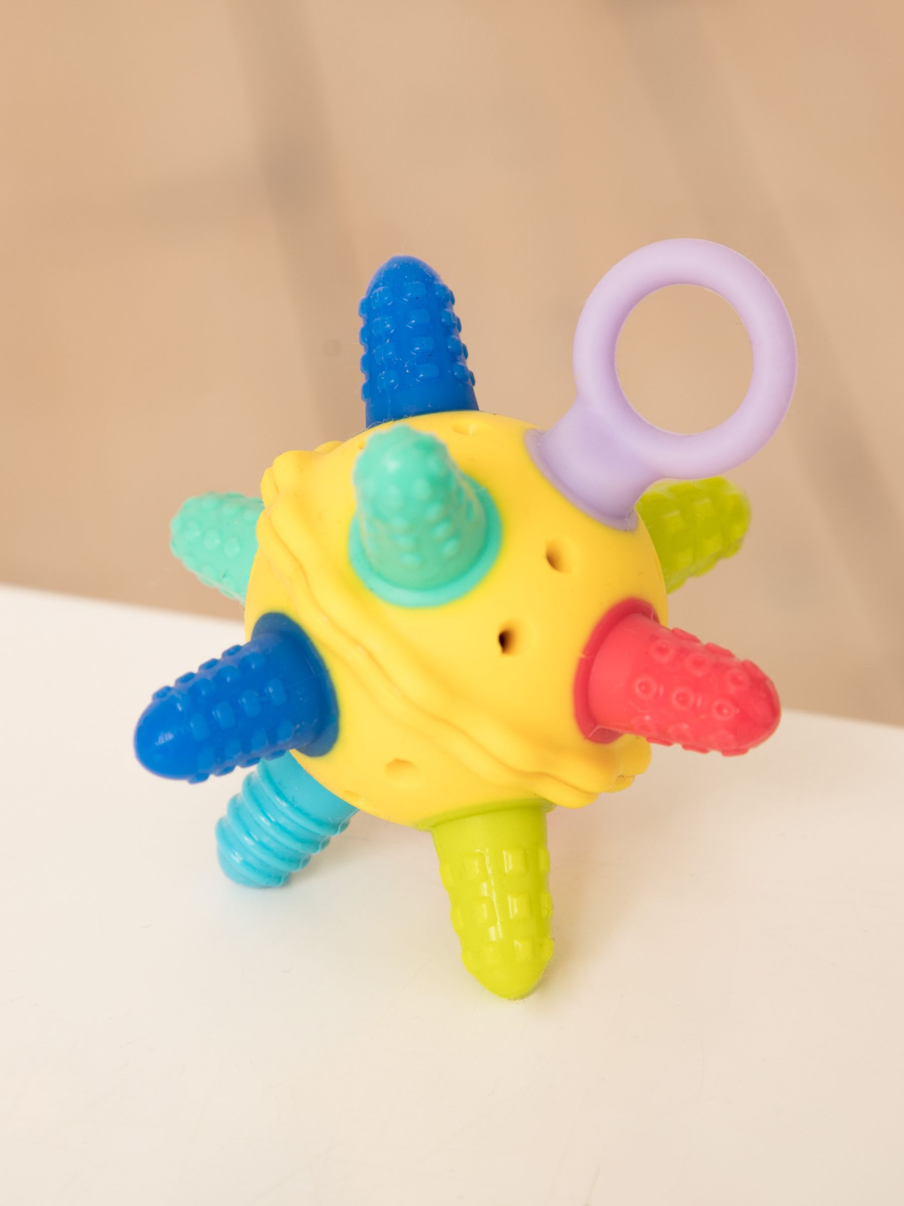 2-Pack Silicone Sensory Travel Teether Balls in - Image 3 of 4