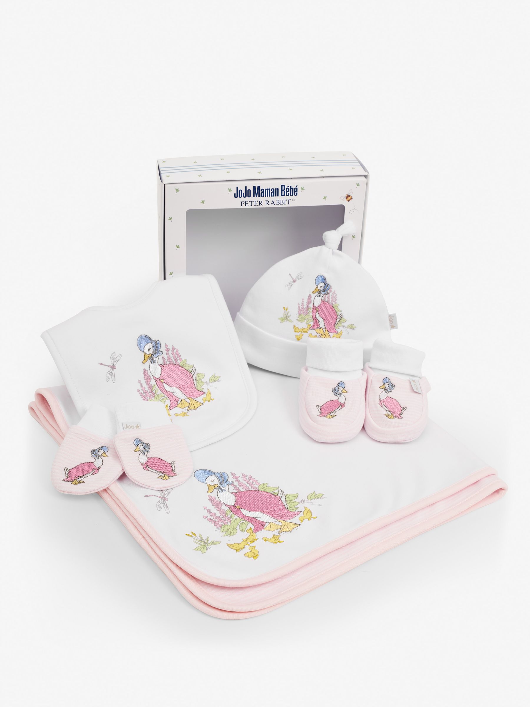 Pink Jemima Embroidered Baby Gift Set - Image 1 of 10
