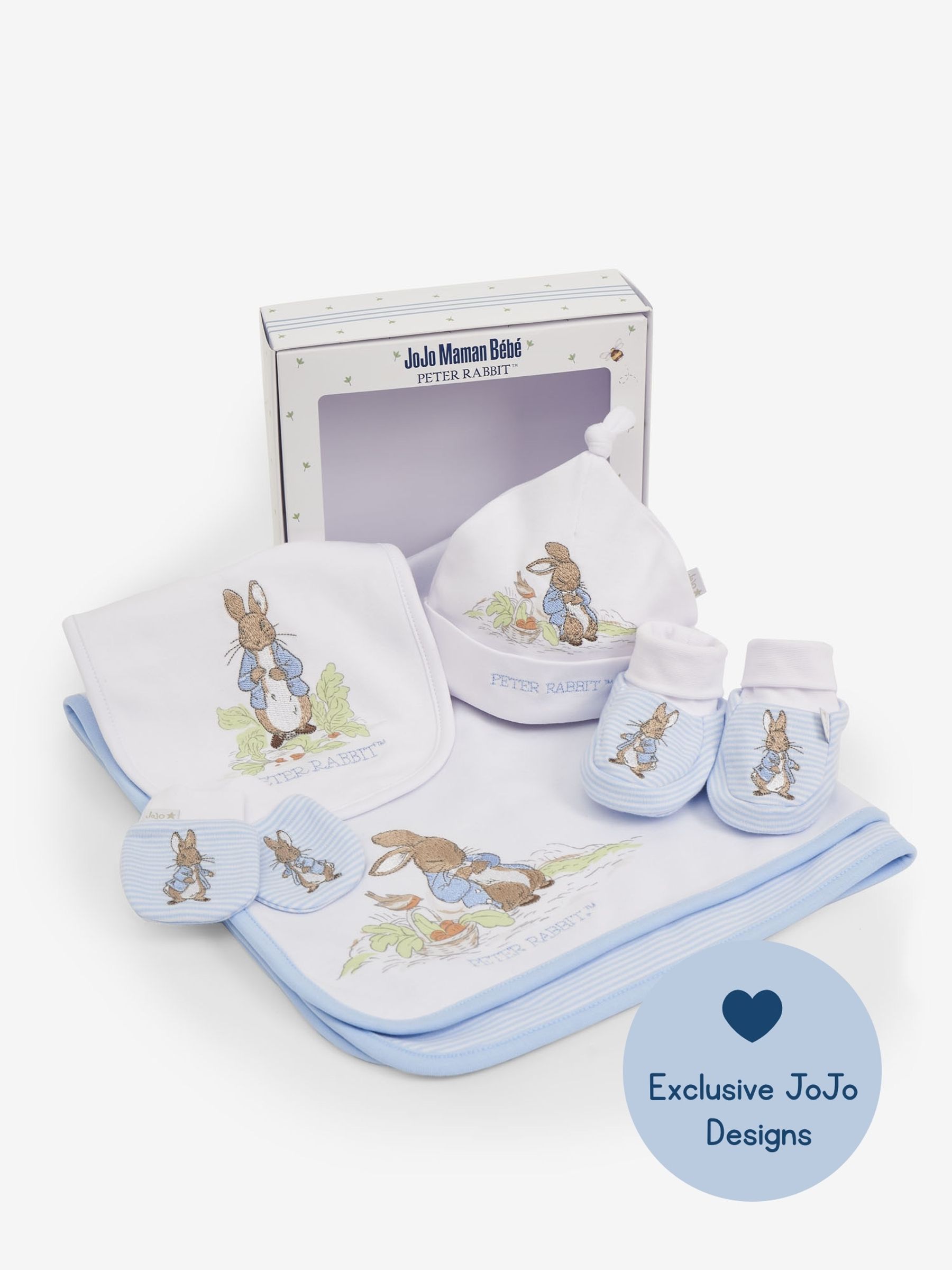Blue Peter Rabbit Embroidered Baby Gift Set - Image 1 of 11