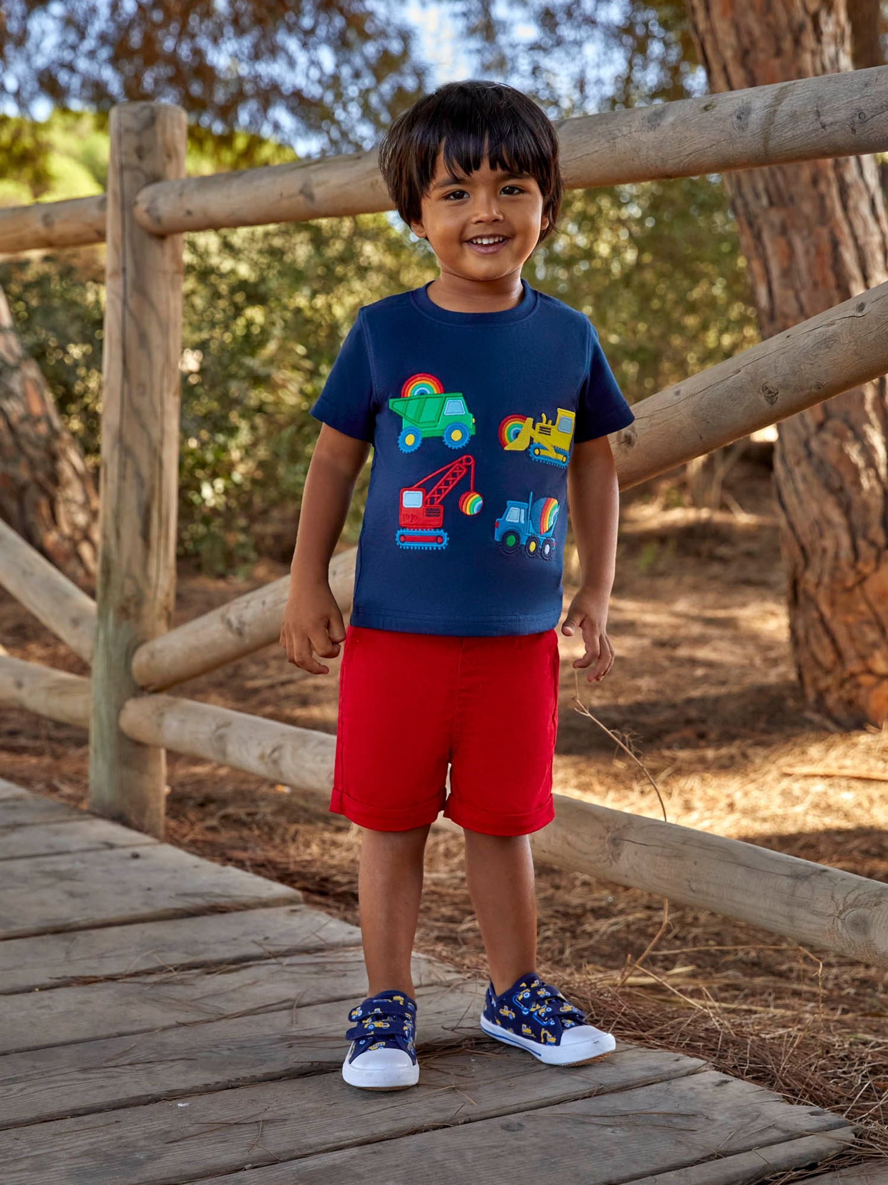 Red Twill Chino Shorts - Image 1 of 4