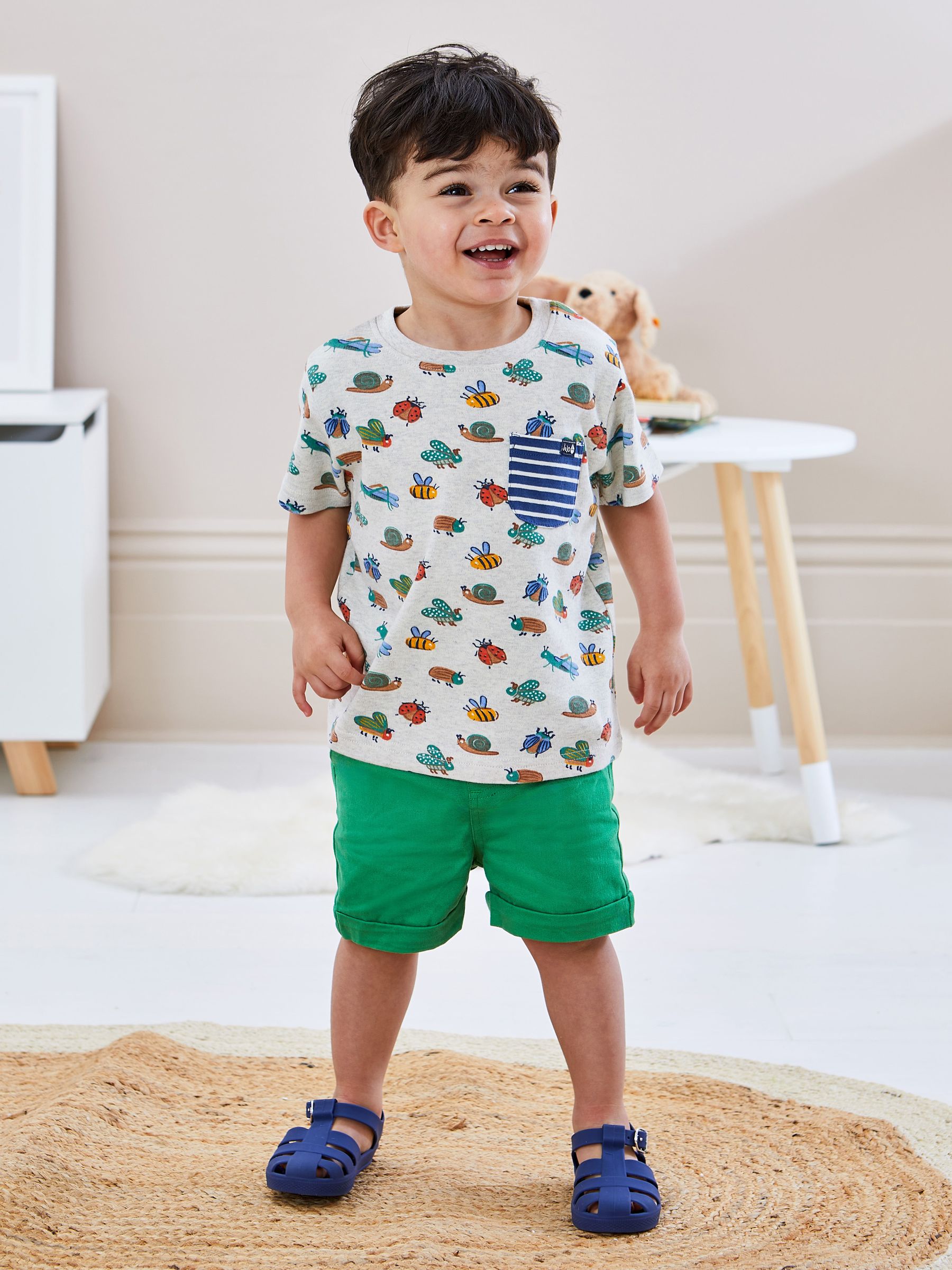 Green Twill Chino Shorts - Image 2 of 2