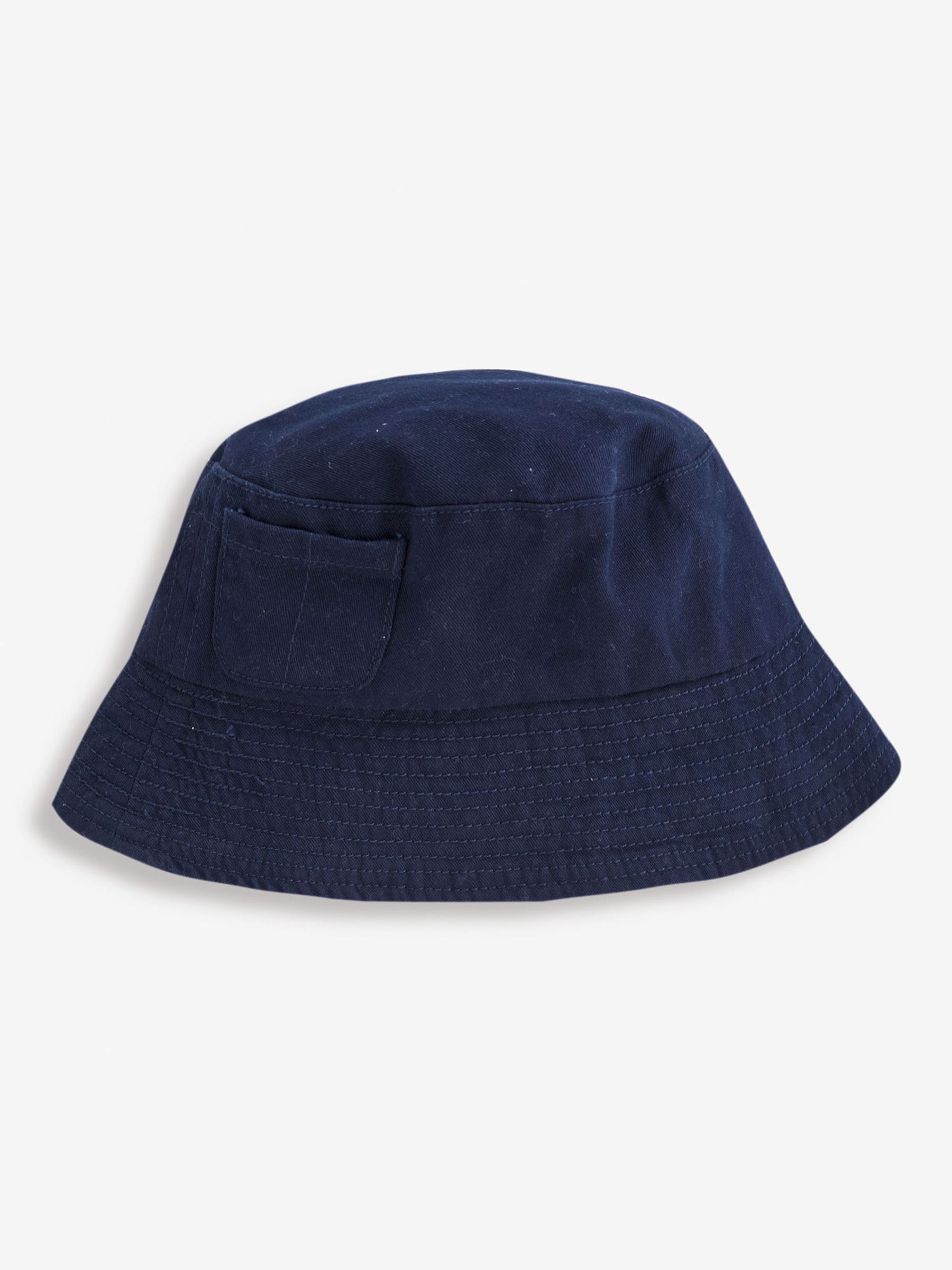 Navy Blue Twill Bucket Sun Hat - Image 1 of 4