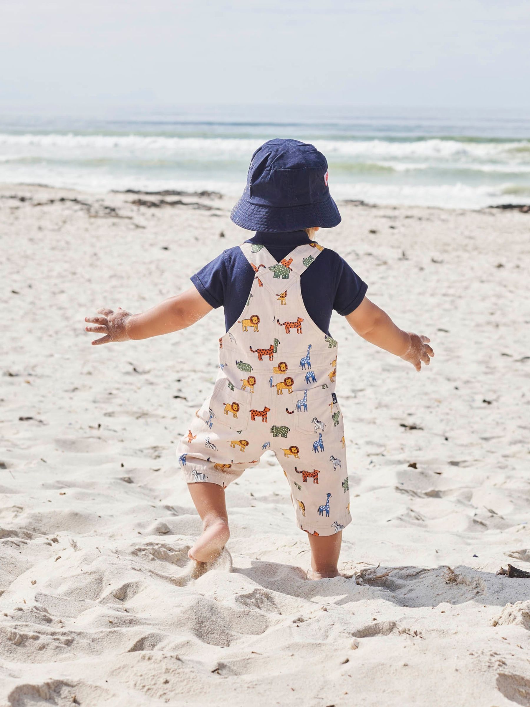 Navy Blue Twill Bucket Sun Hat - Image 3 of 4