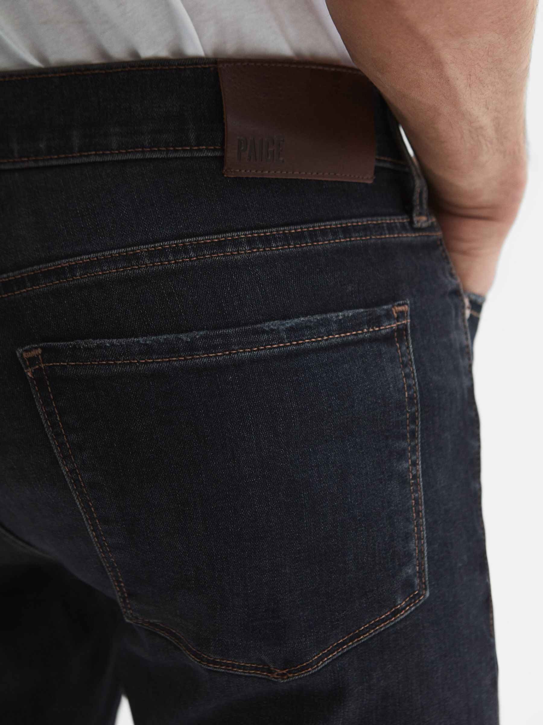 Paige Slim Fit High Stretch Jeans in Thorpe - Image 4 of 6