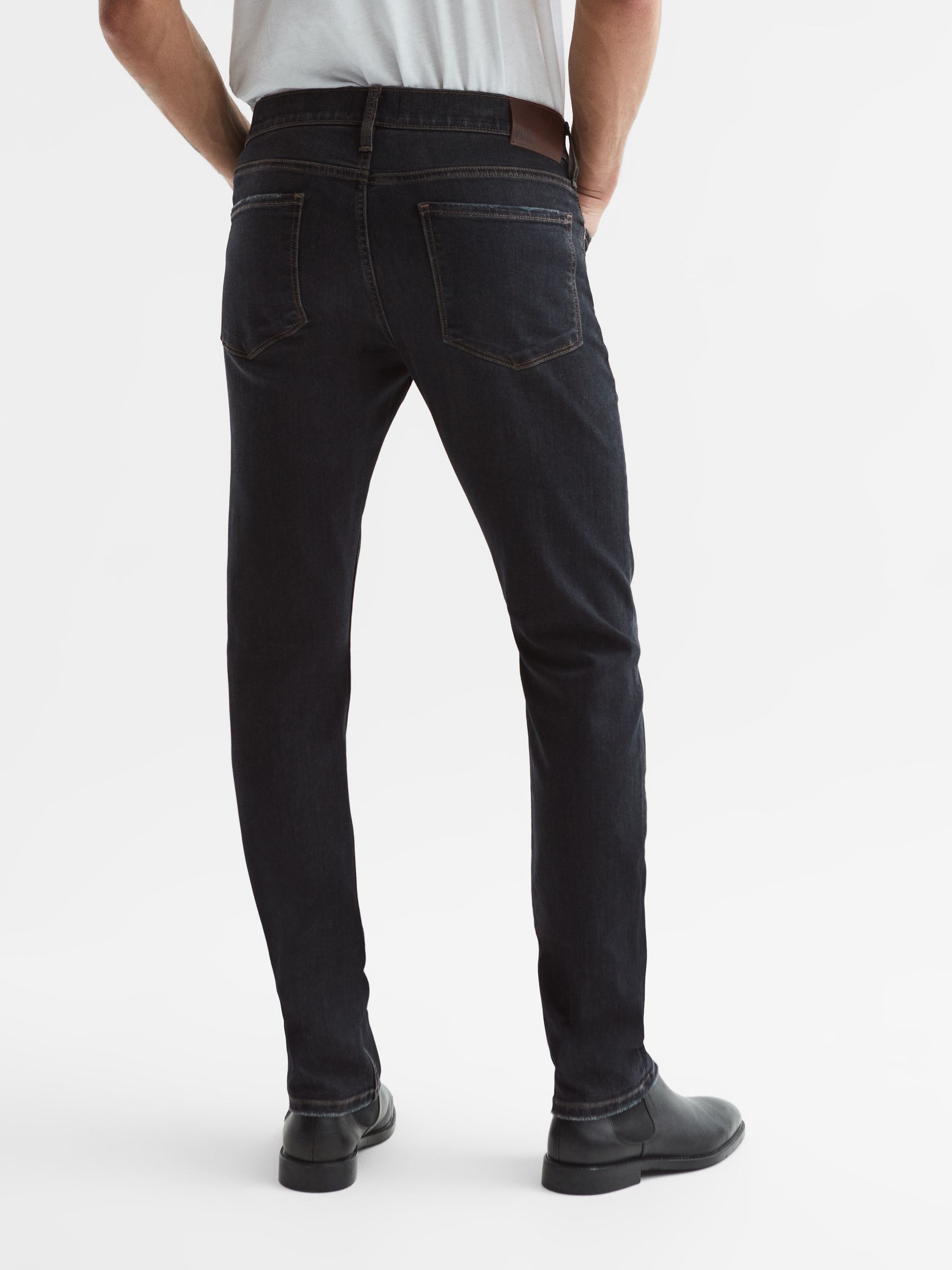 Paige Slim Fit High Stretch Jeans in Thorpe - Image 5 of 6