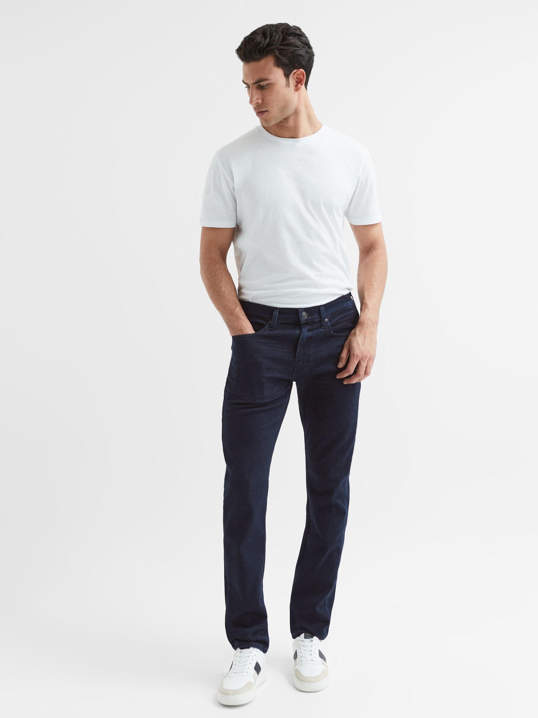 Paige Slim Fit High Stretch Jeans in Garity - Image 3 of 6