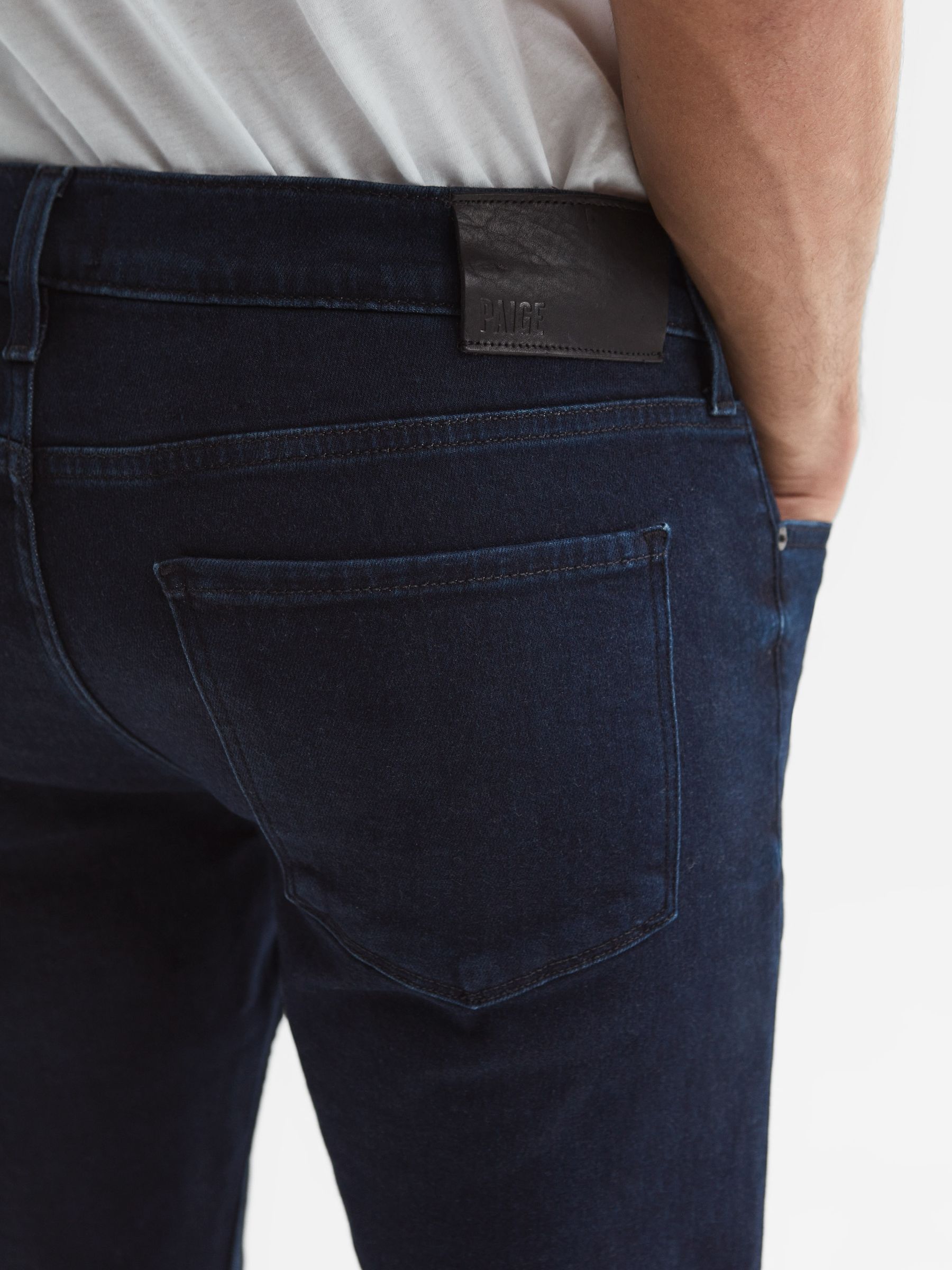 Paige Slim Fit High Stretch Jeans in Garity - Image 4 of 6