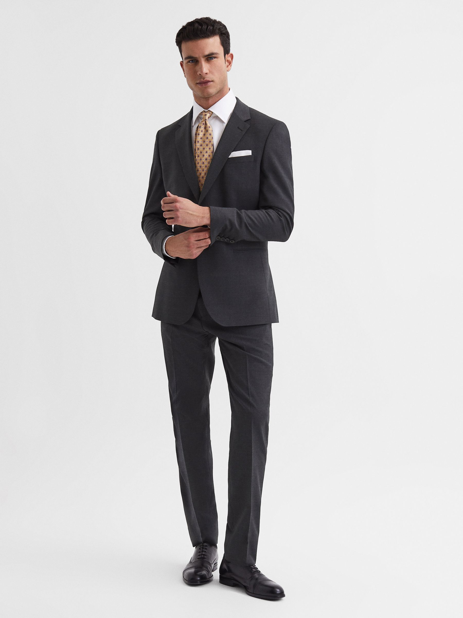 Modern Fit Travel Blazer in Charcoal - Image 6 of 8