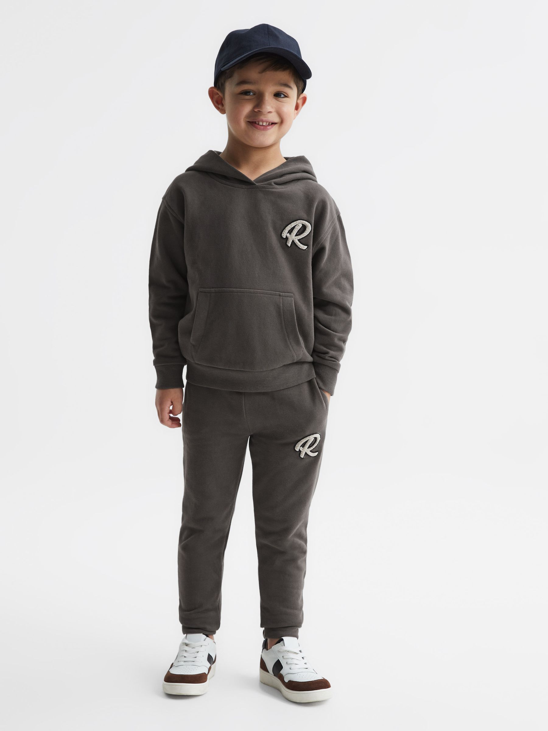 Garment Dyed Logo Joggers in Olive - Image 1 of 6 Garment Dyed Logo Joggers in Olive - Image 1 of 6