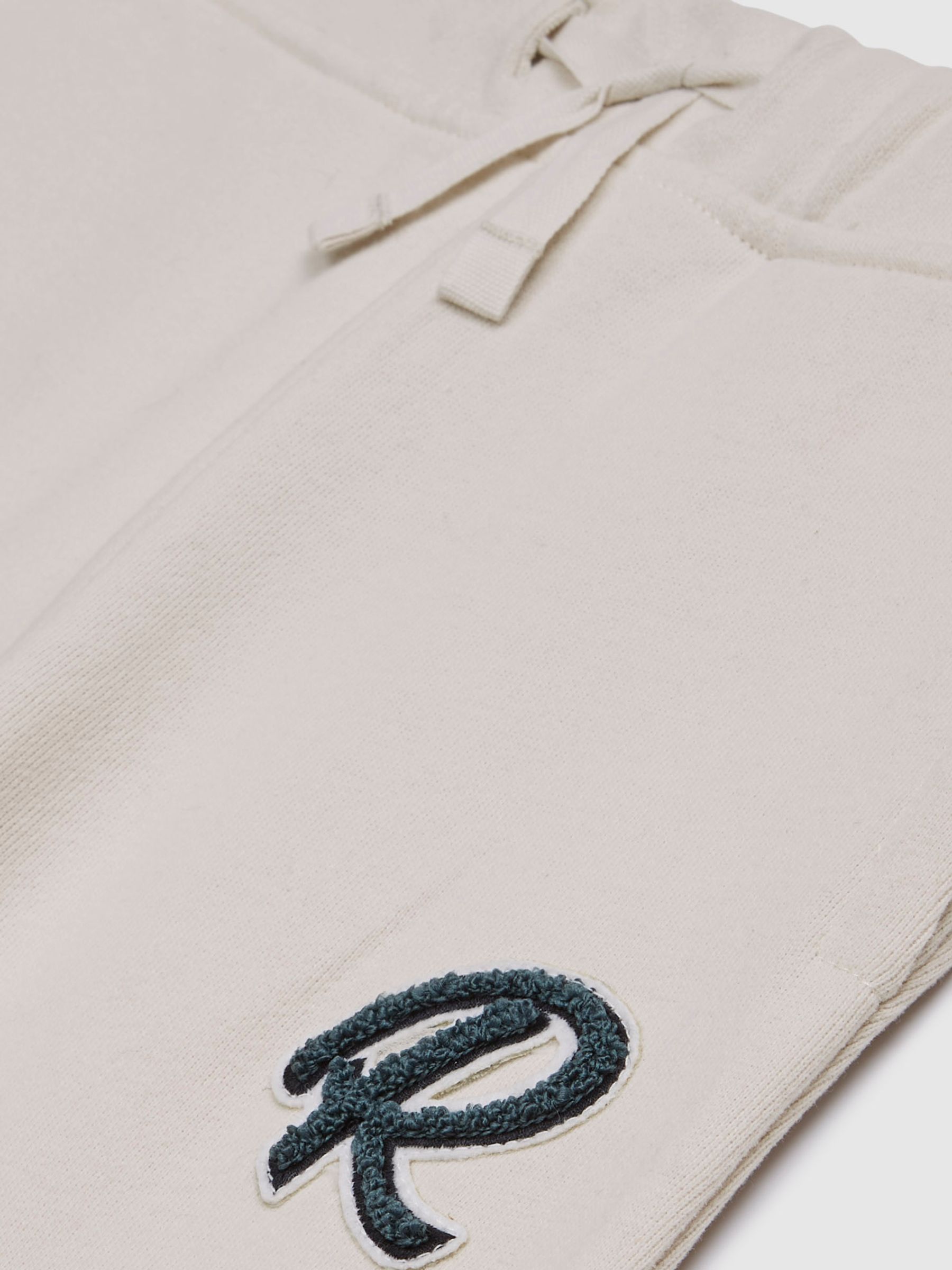 Garment Dyed Logo Joggers in Cream - Image 6 of 6