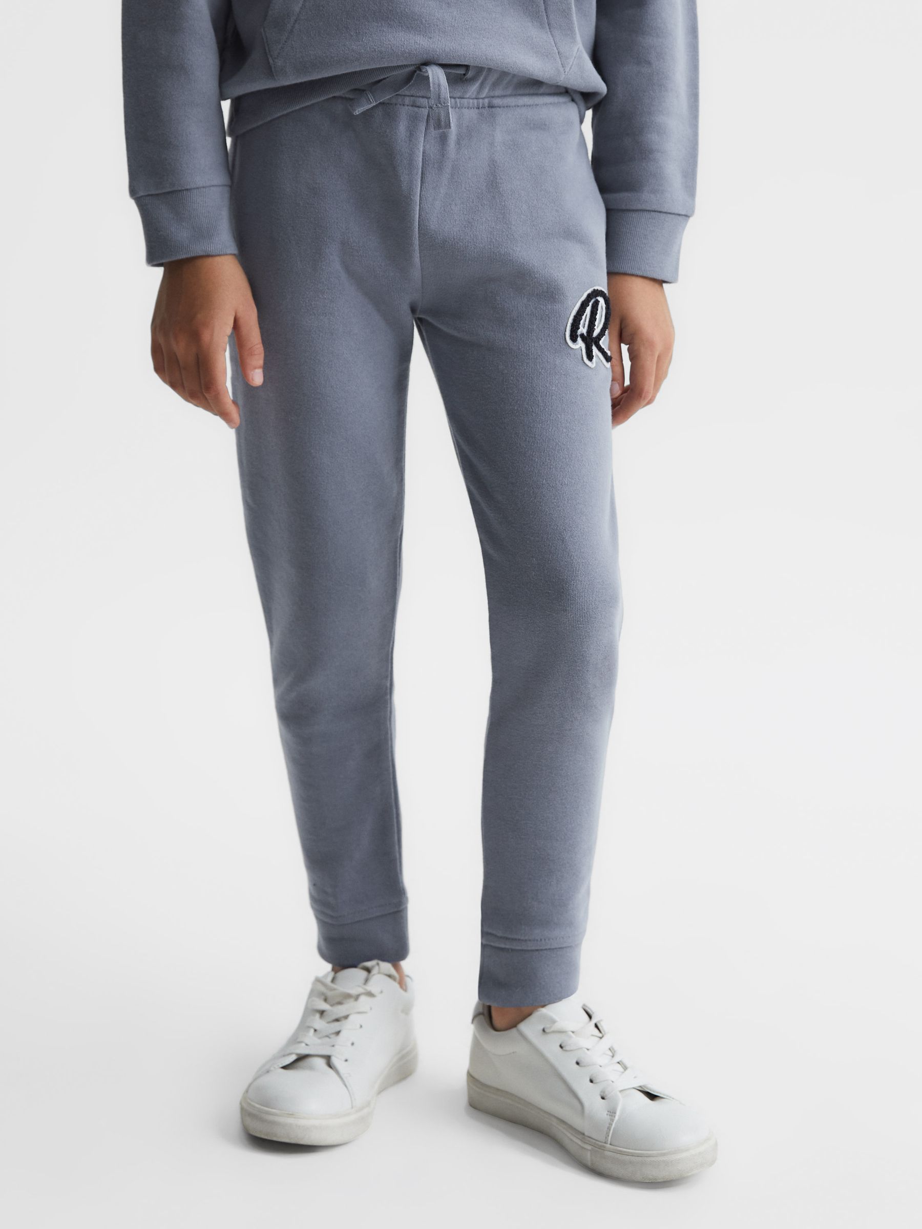 Junior Garment Dyed Logo Joggers in Ashley Blue - Image 1 of 6 Junior Garment Dyed Logo Joggers in Ashley Blue - Image 1 of 6