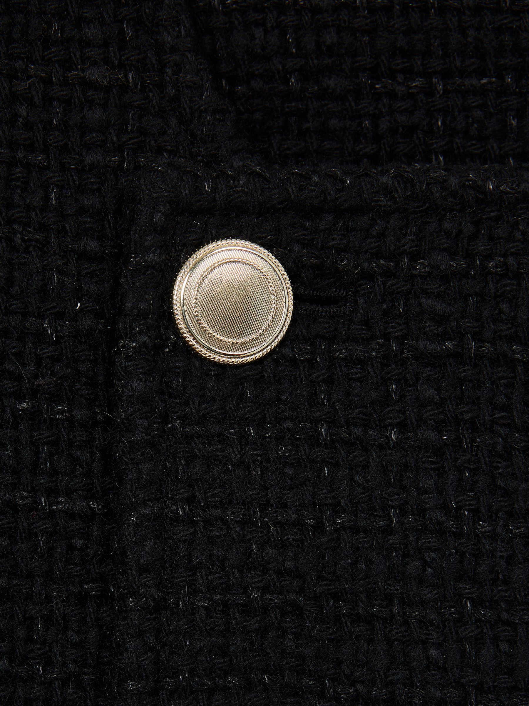 4-9 yrs Tweed Jacket in Black - Image 6 of 6