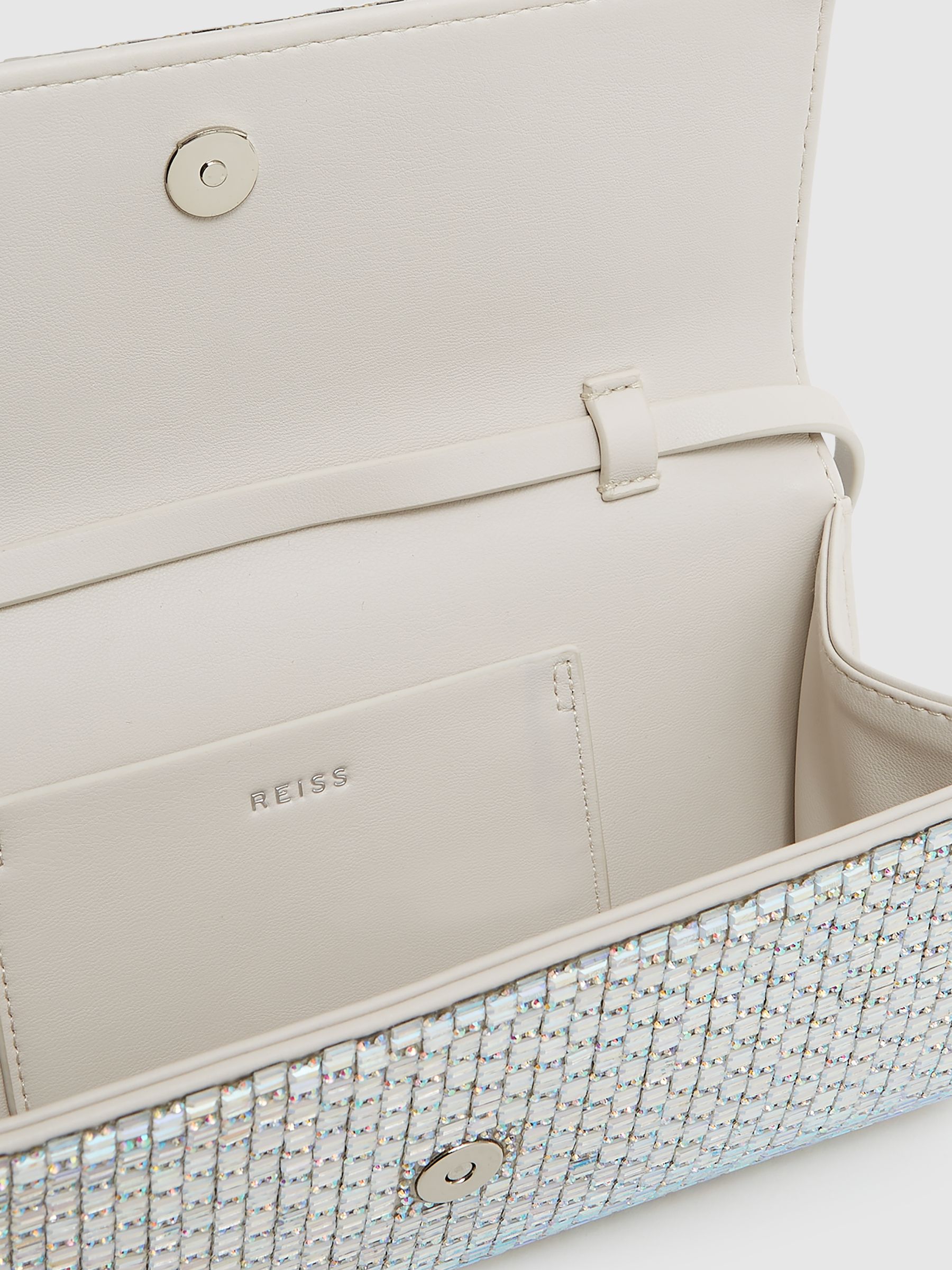 Disco Baguette Bag in Silver - Image 5 of 7