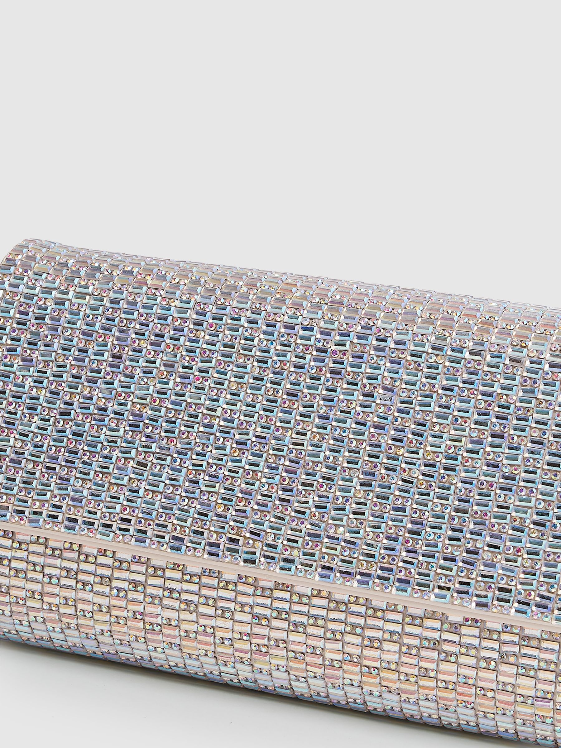 Disco Baguette Bag in Silver - Image 6 of 7