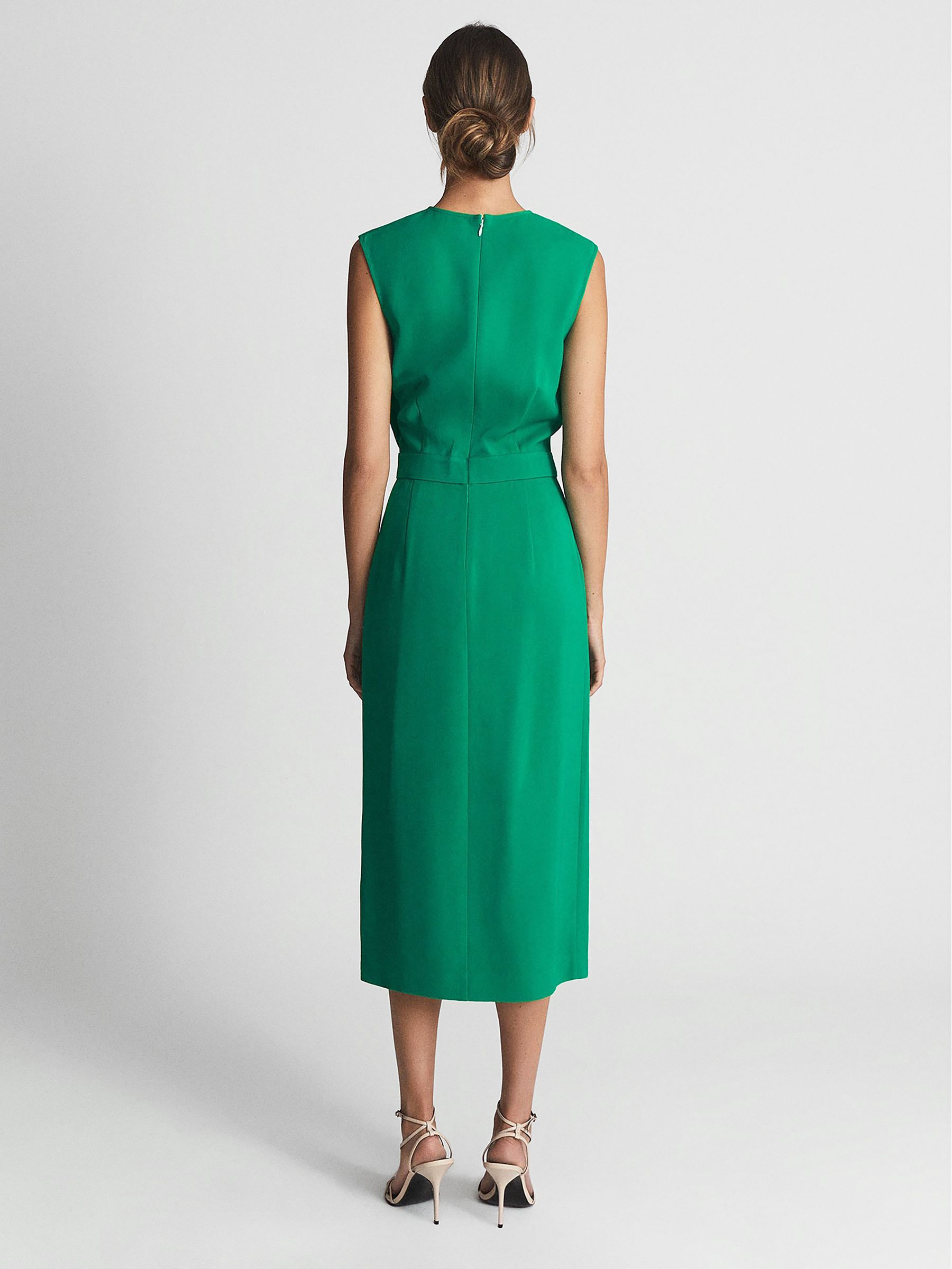Sleeveless Bodycon Dress in Green - Image 5 of 6