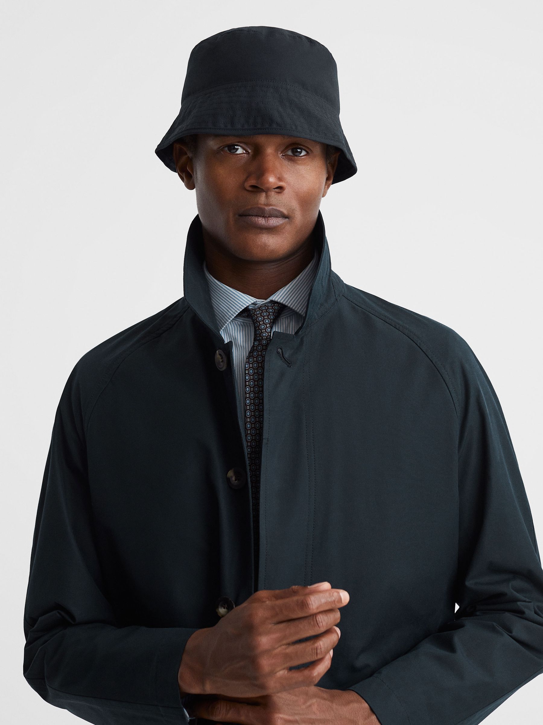 Private Bucket Hat in Navy - Image 4 of 6