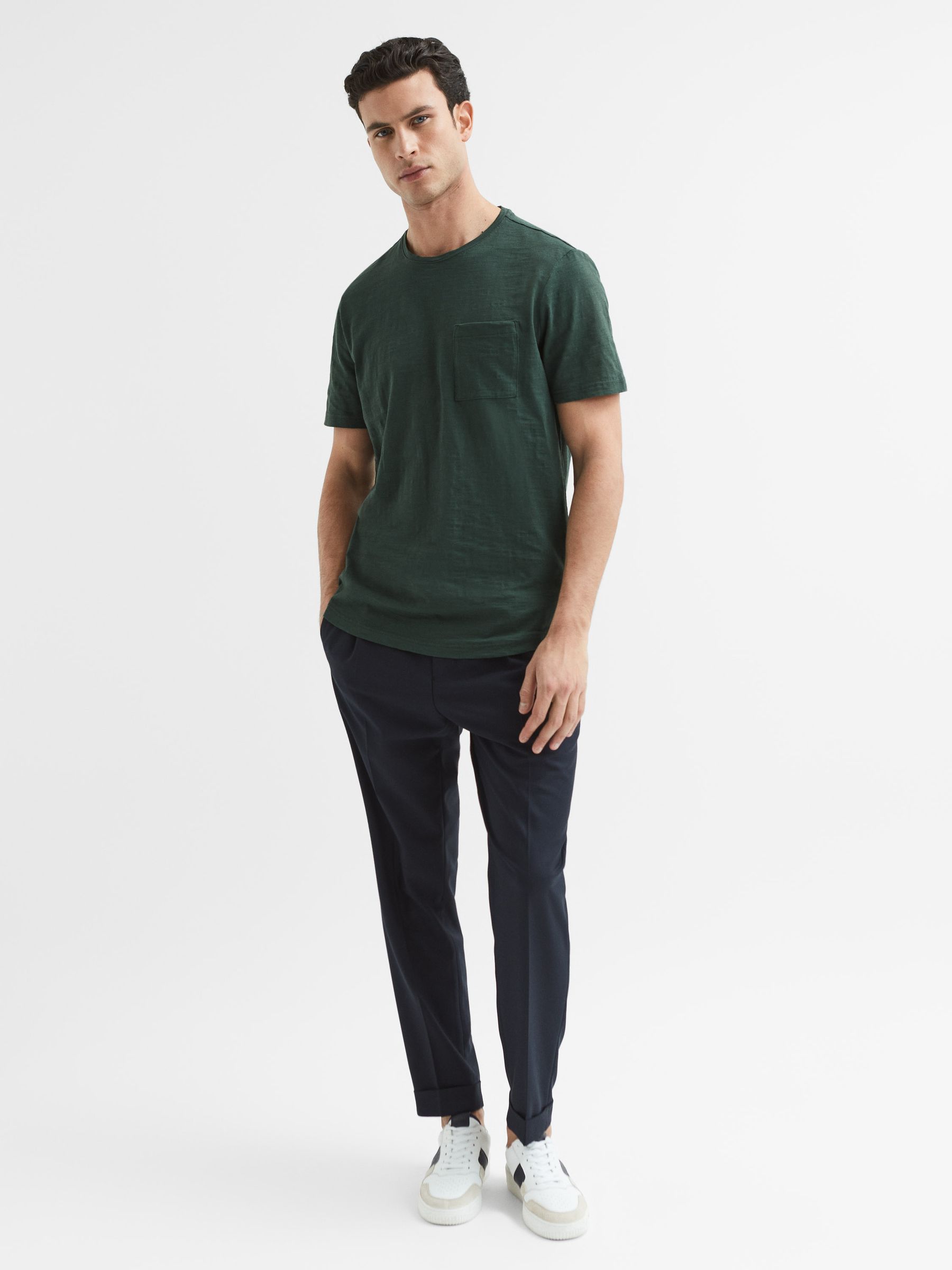 Paige Short Sleeve T-Shirt in Shadow Fields - Image 3 of 5
