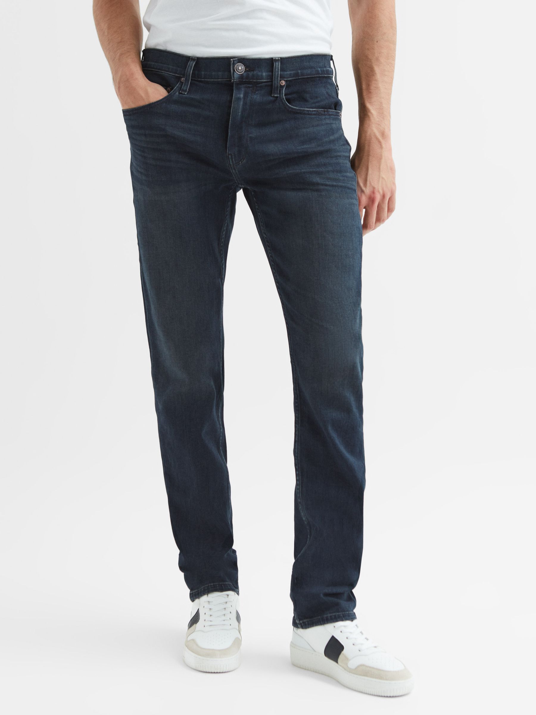 Paige Slim Fit Straight Leg Jeans in Denzel - Image 1 of 6