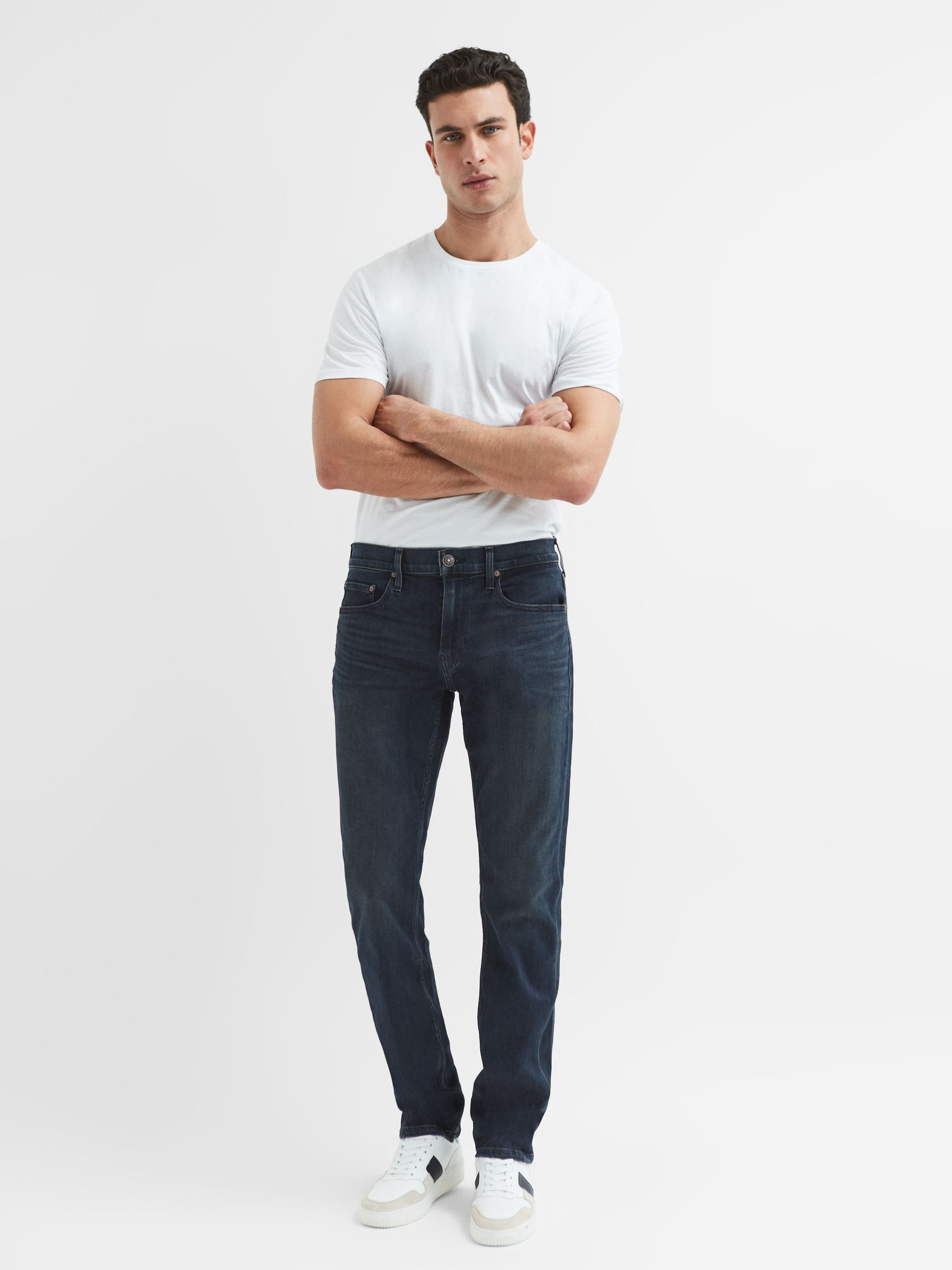 Paige Slim Fit Straight Leg Jeans in Denzel - Image 3 of 6