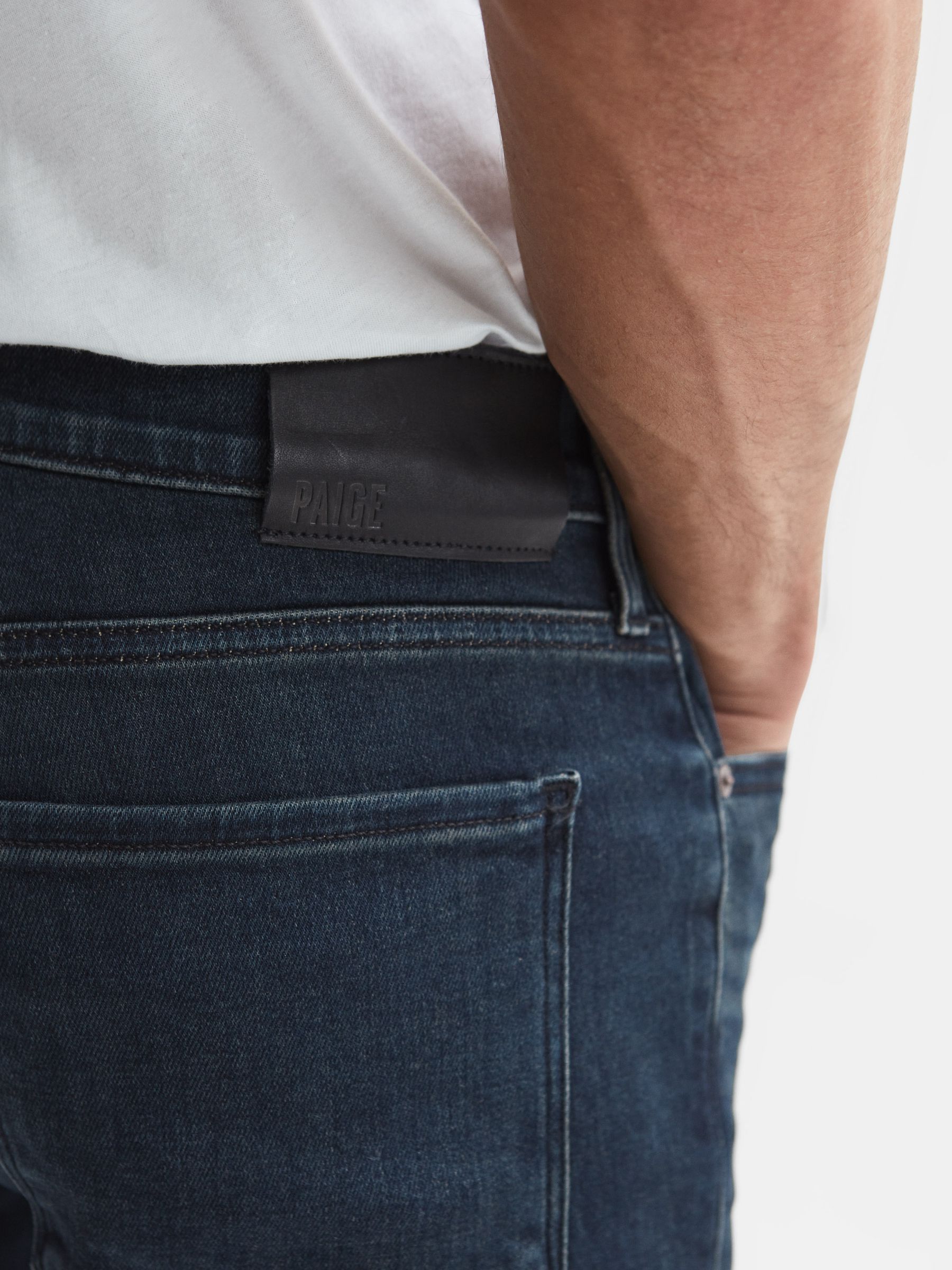 Paige Slim Fit Straight Leg Jeans in Denzel - Image 4 of 6