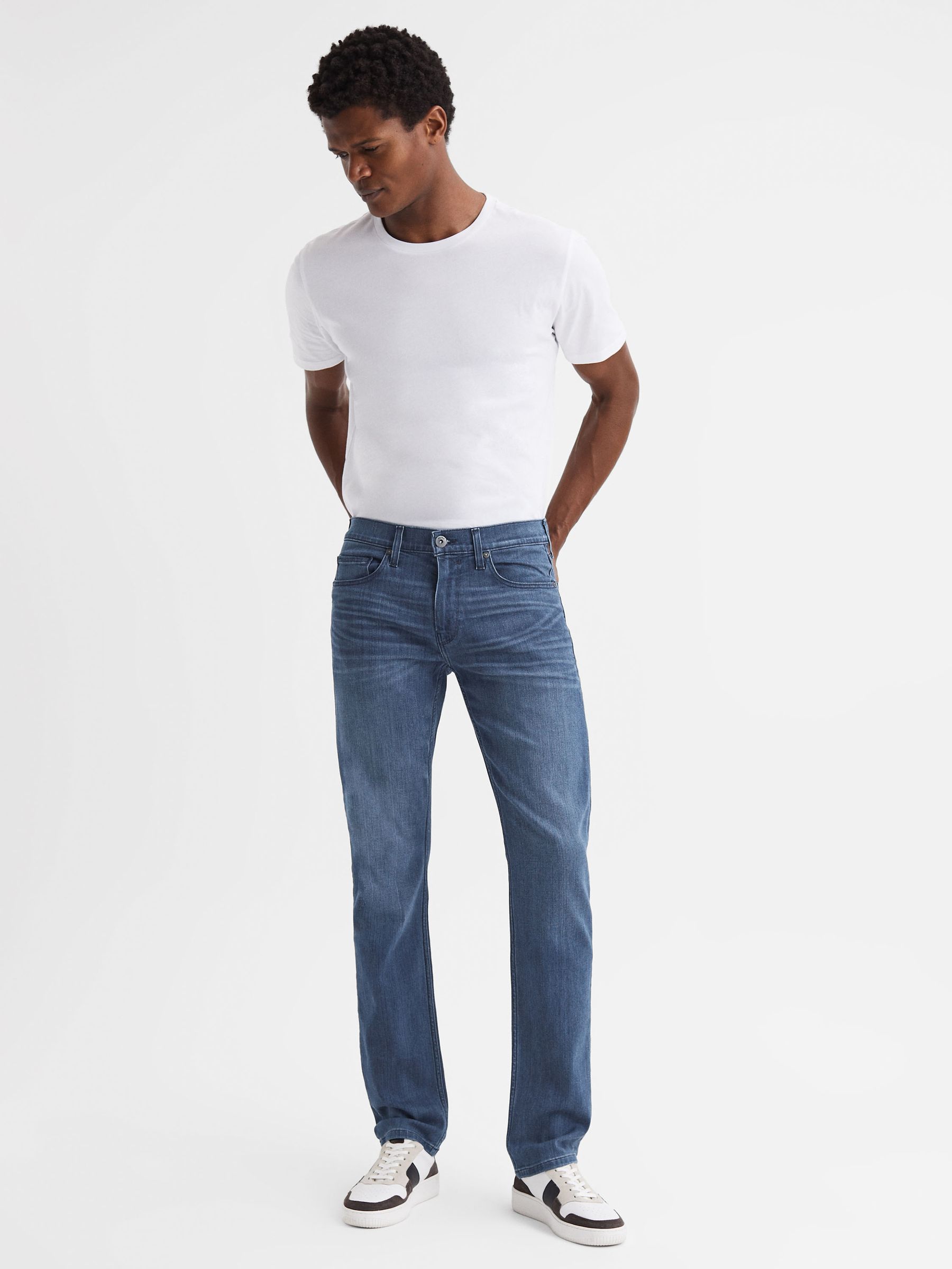 Paige Slim Fit High Stretch Jeans in Canning - Image 3 of 7