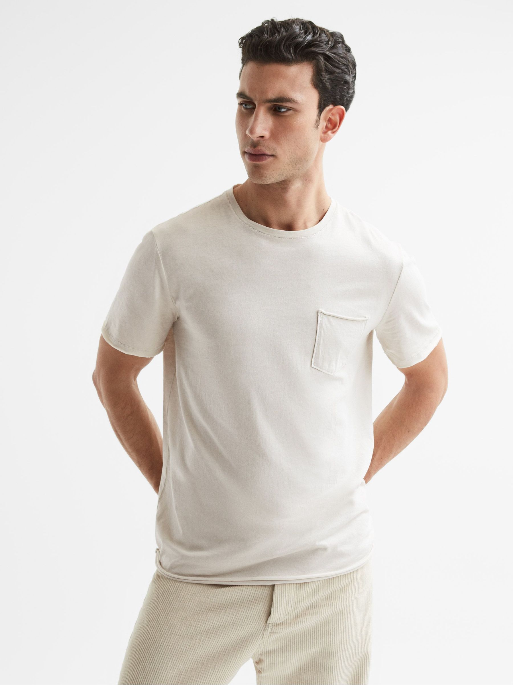 Paige Short Sleeve T-Shirt in Winter Shell - Image 1 of 5