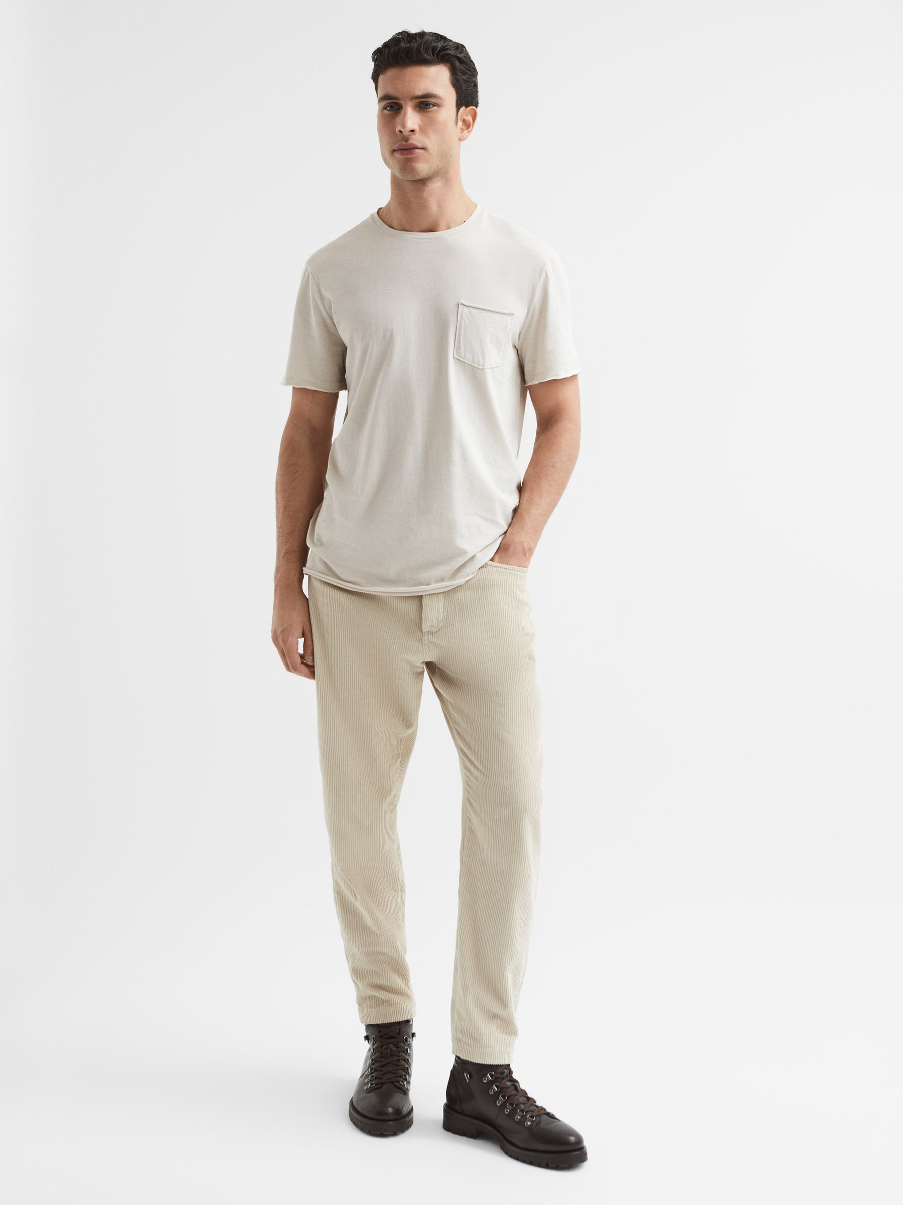 Paige Short Sleeve T-Shirt in Winter Shell - Image 3 of 5