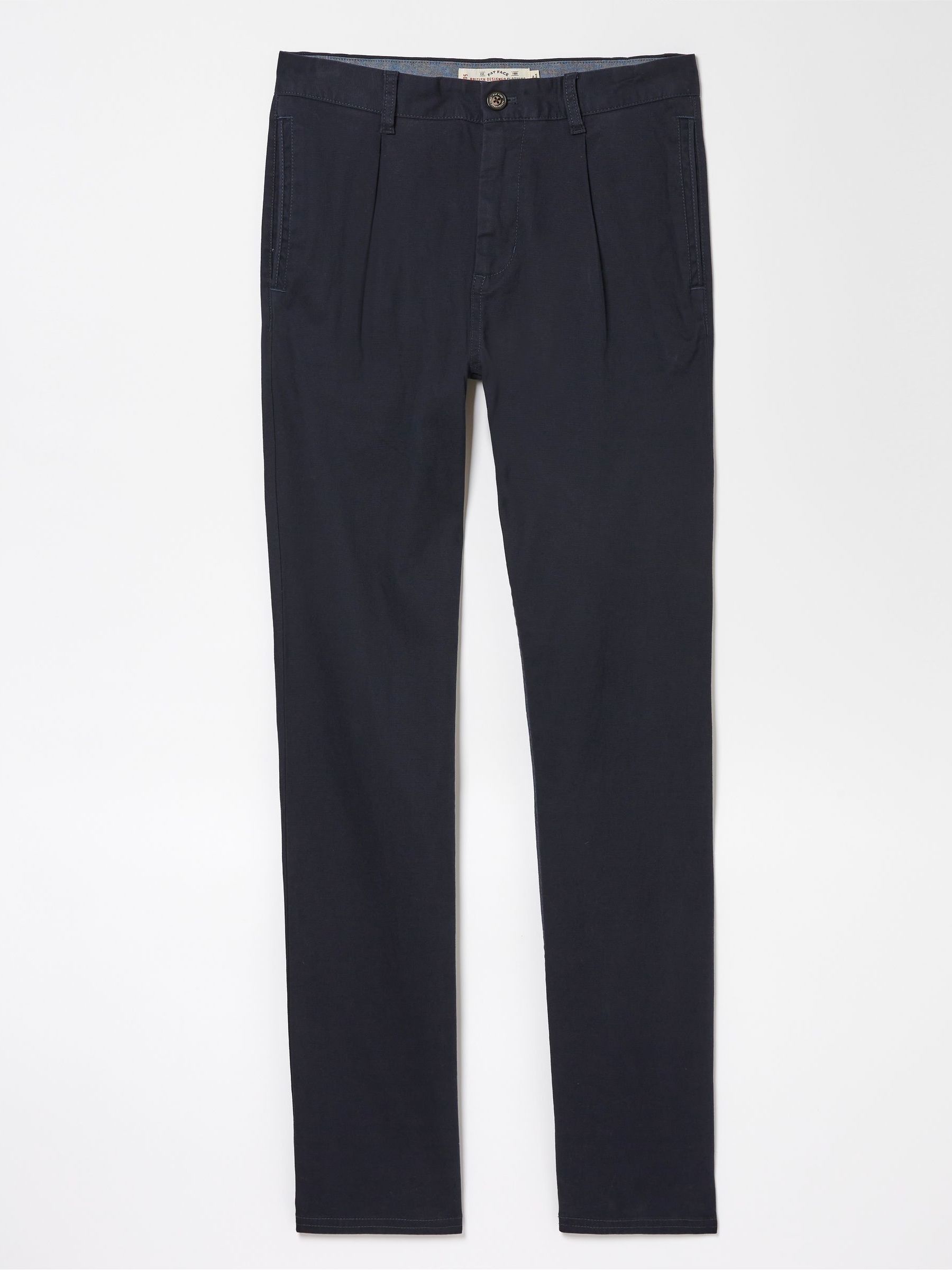 Blue Pleated Chino Trousers - Image 5 of 5