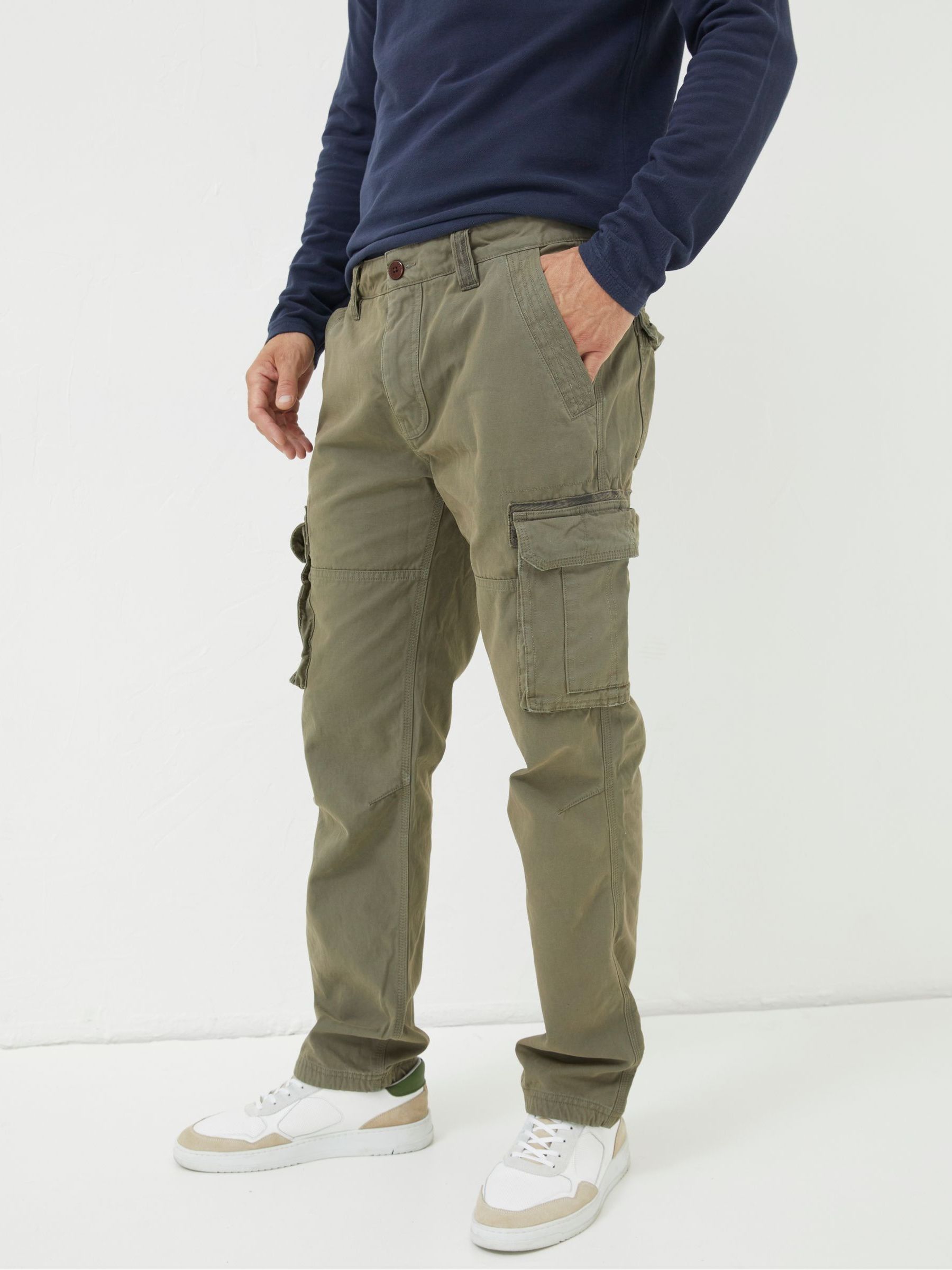 Breakyard Green Cargo Trousers - Image 1 of 4