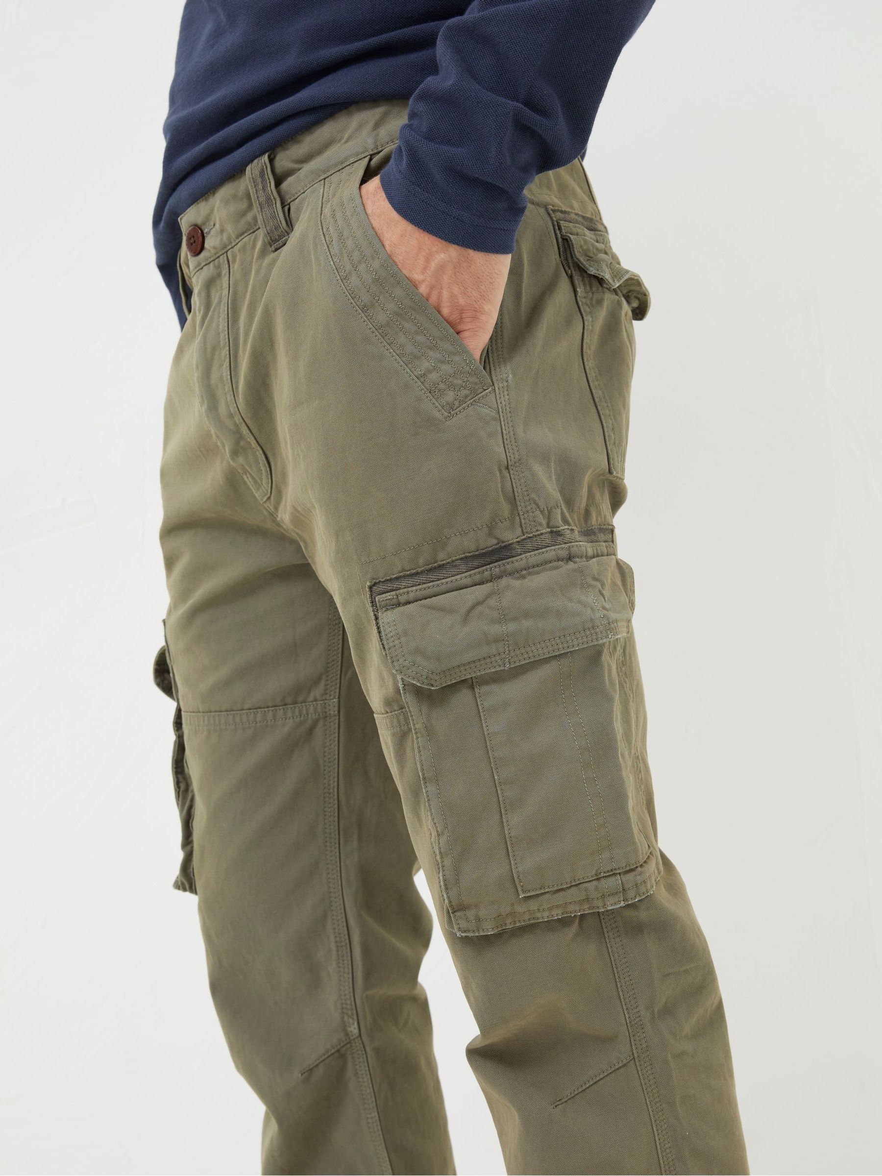 Breakyard Green Cargo Trousers - Image 4 of 4