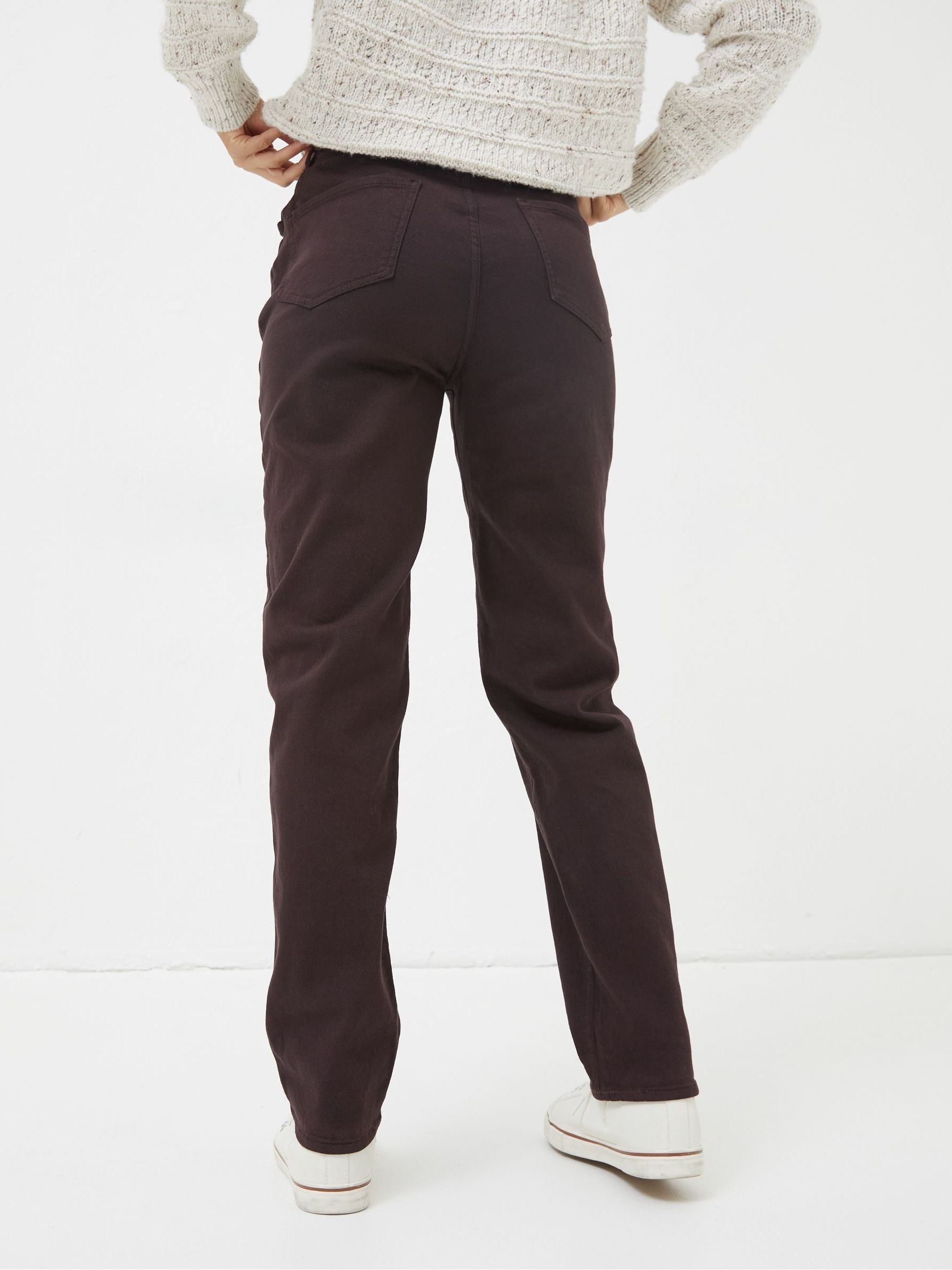 Purple Cleo Canvas Barrel Leg Chinos - Image 2 of 5
