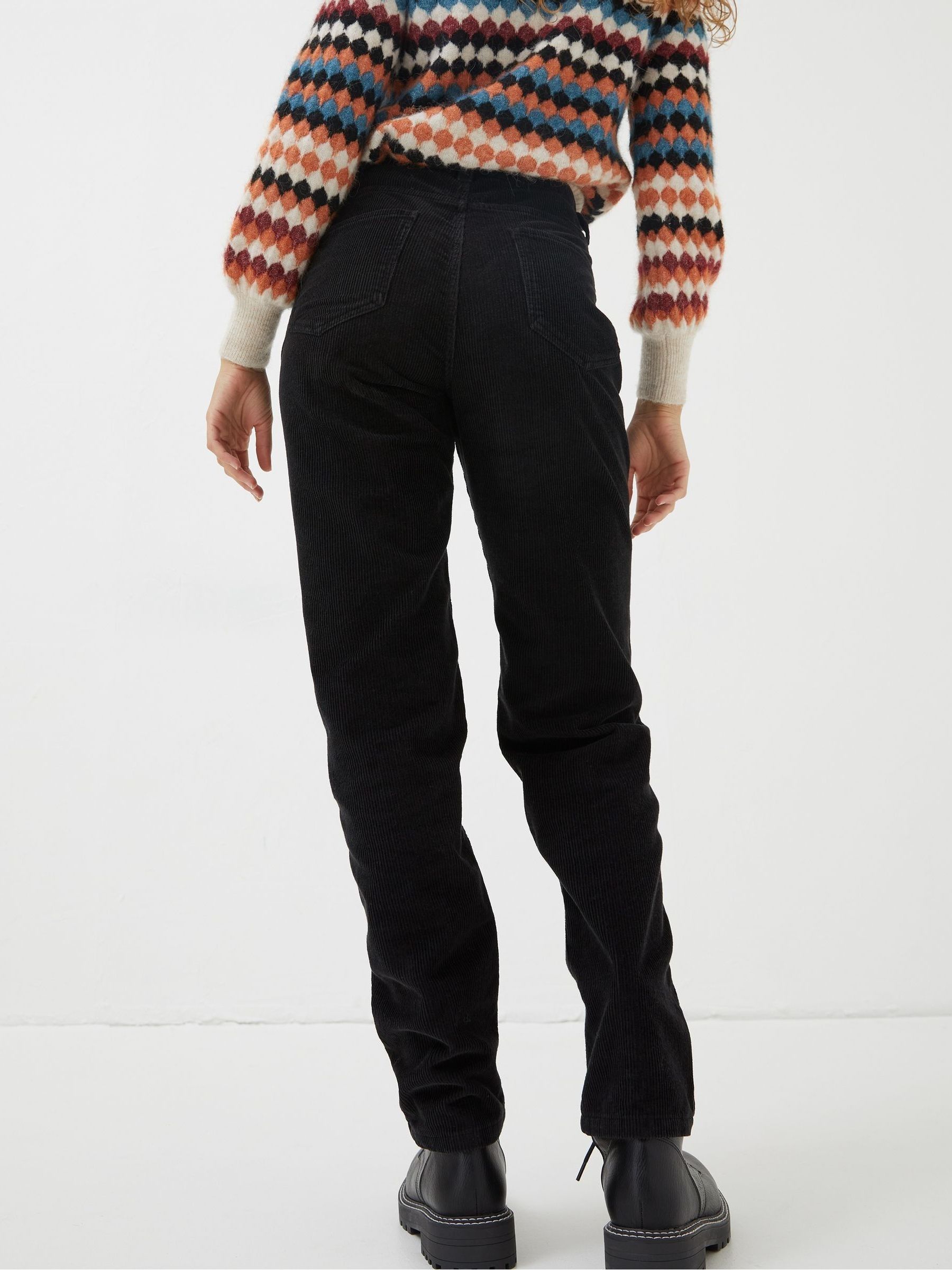 Black Arden Boyfriend Cord Trousers - Image 2 of 4