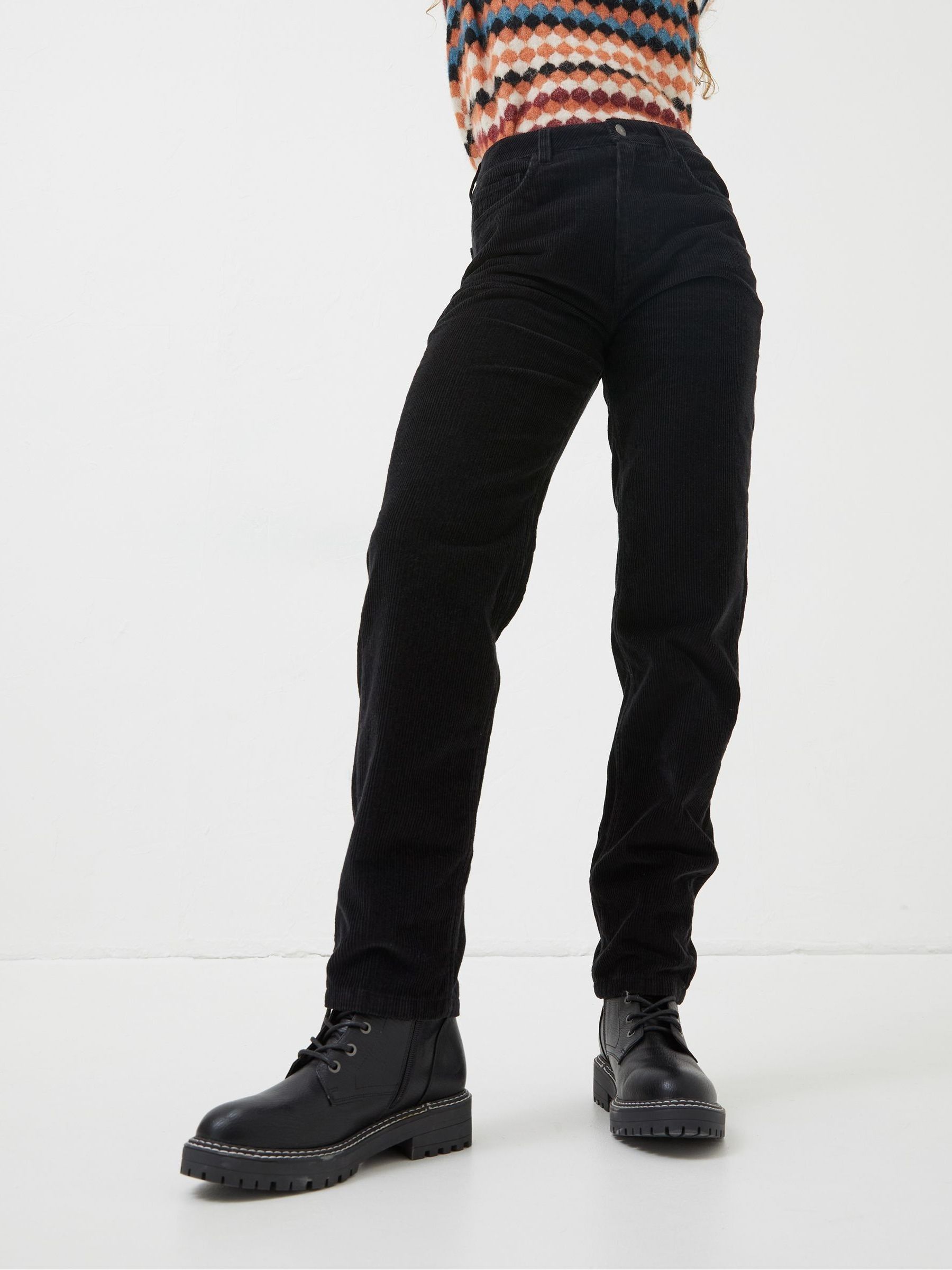 Black Arden Boyfriend Cord Trousers - Image 3 of 4