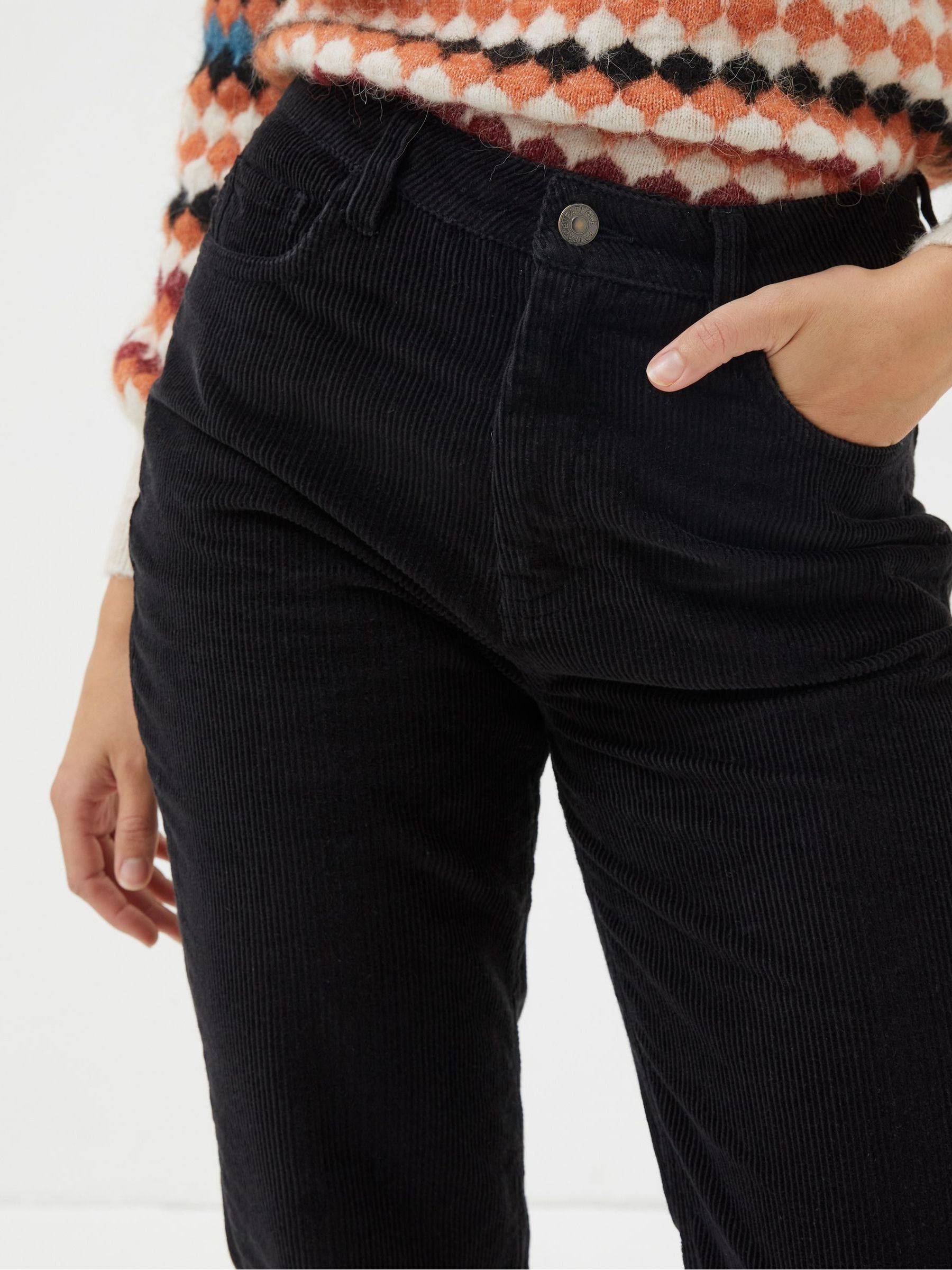 Black Arden Boyfriend Cord Trousers - Image 4 of 4