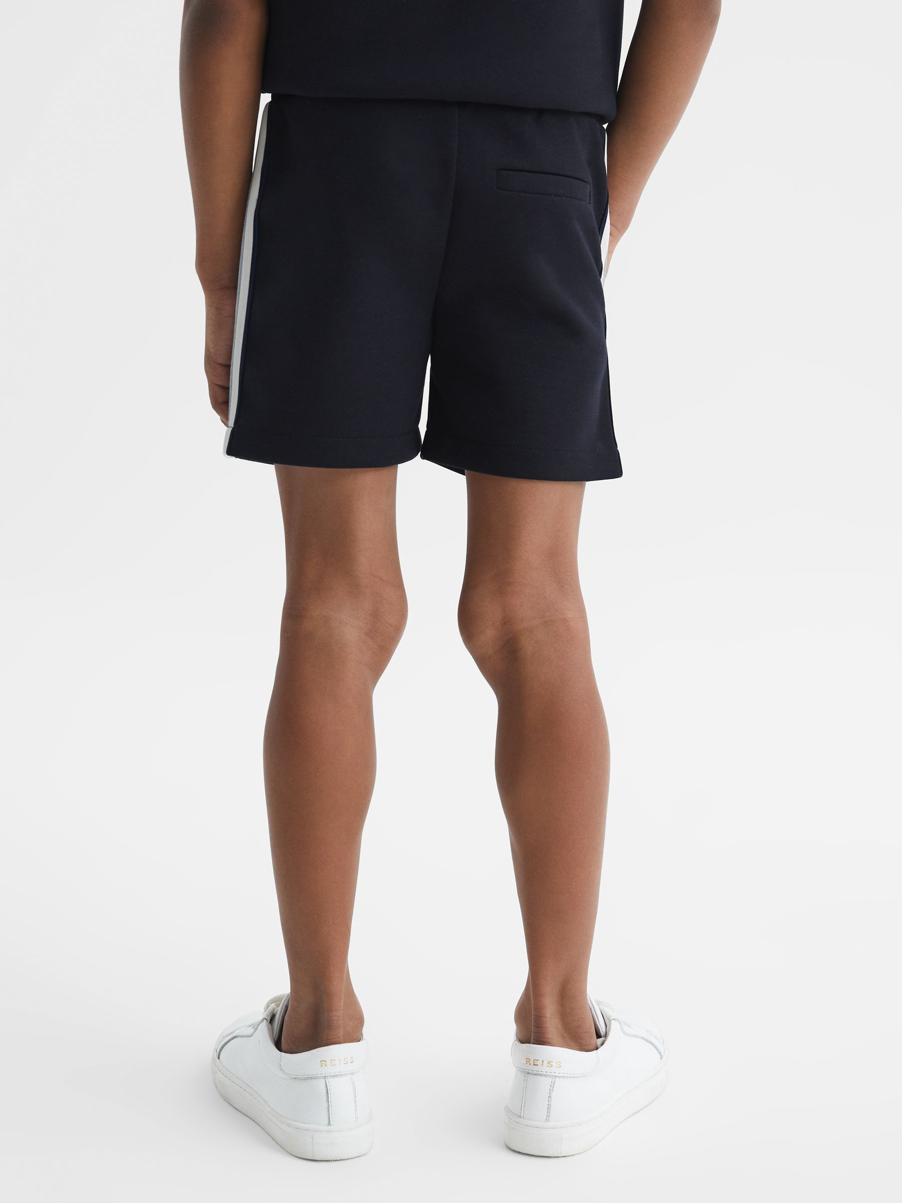 Junior Stripe Detail Shorts in Navy - Image 5 of 7