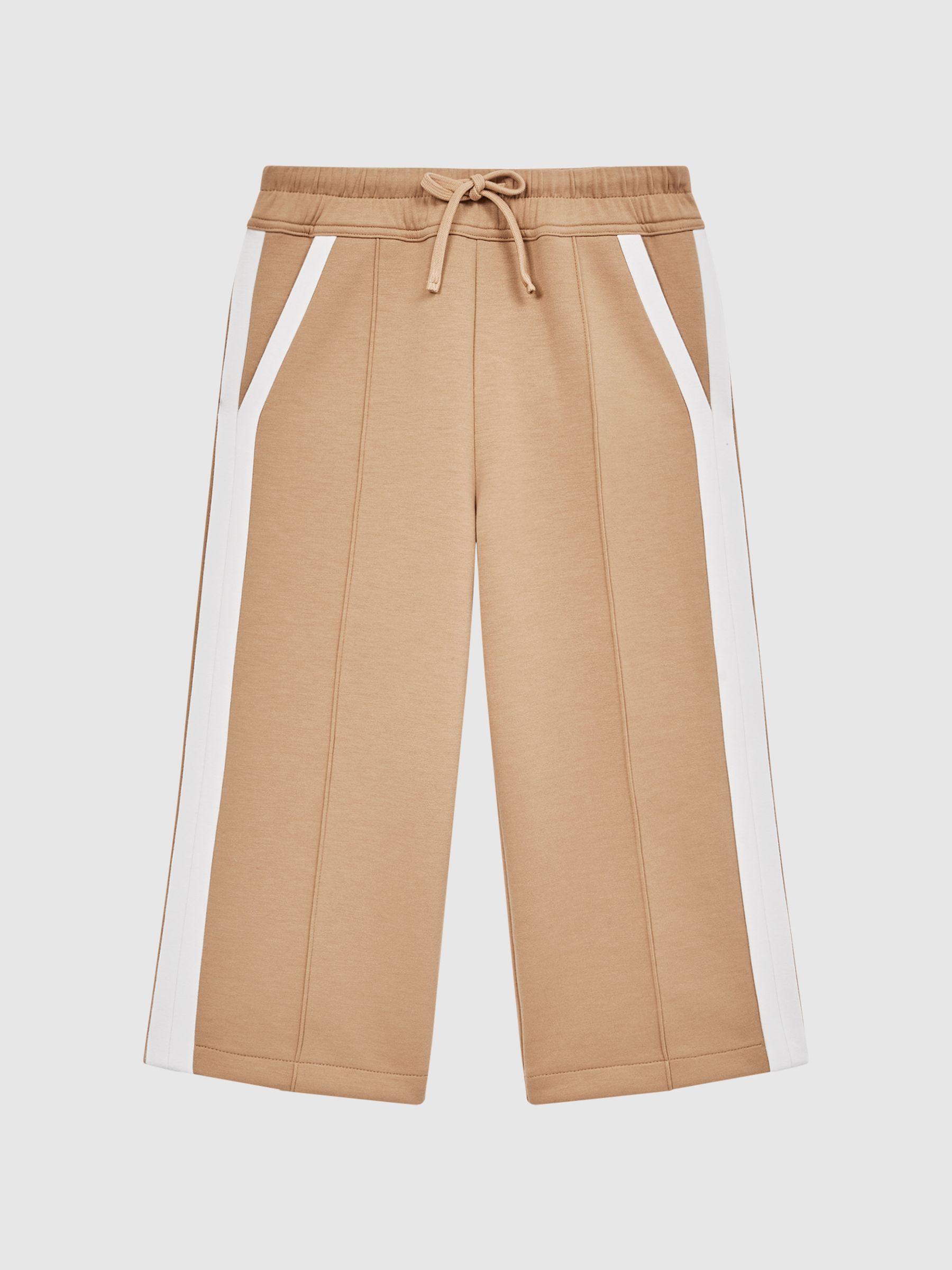 Senior Jersey Side Stripe Trousers in Camel - Image 2 of 6 Senior Jersey Side Stripe Trousers in Camel - Image 2 of 6