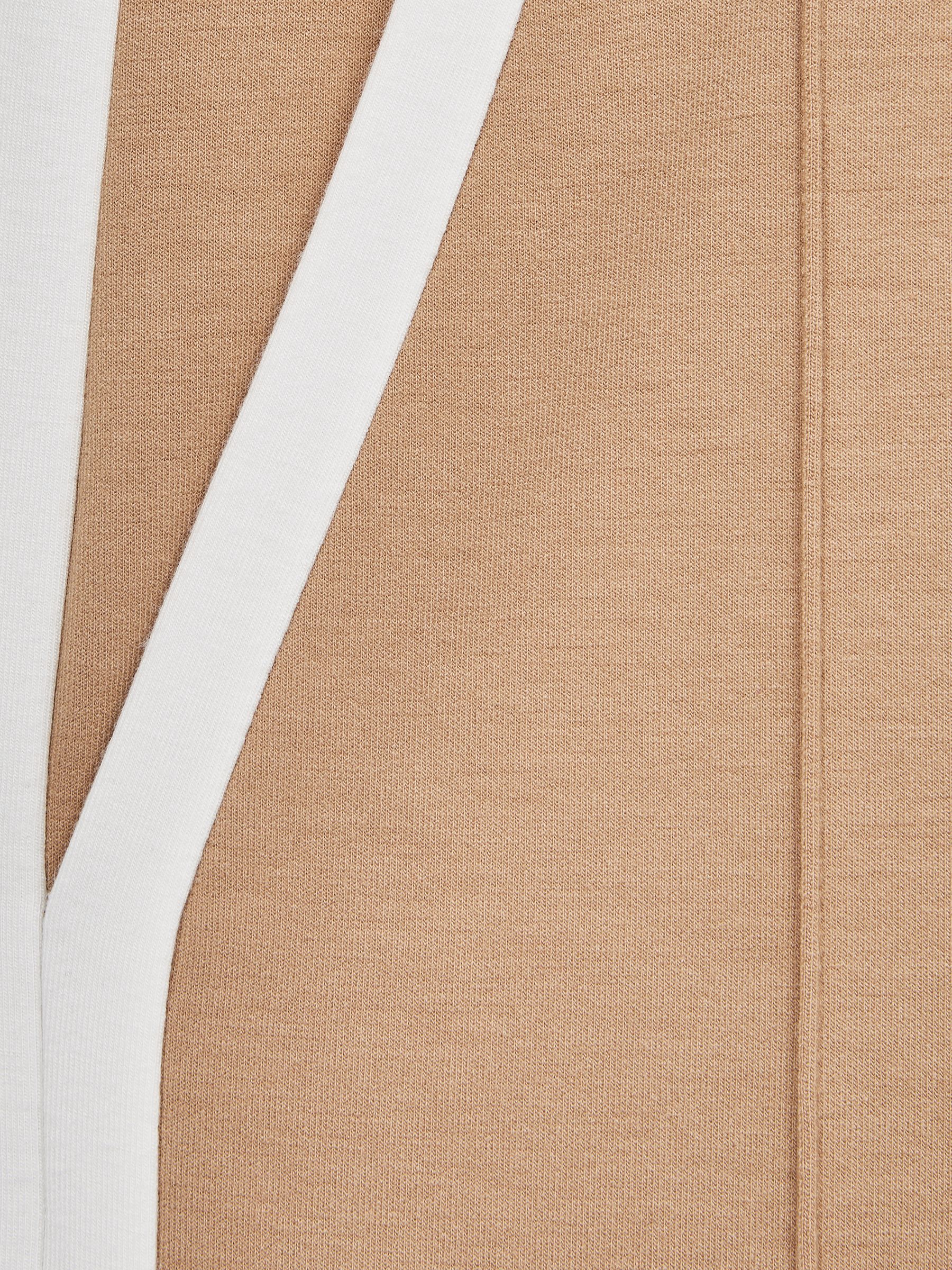 Senior Jersey Side Stripe Trousers in Camel - Image 6 of 6
