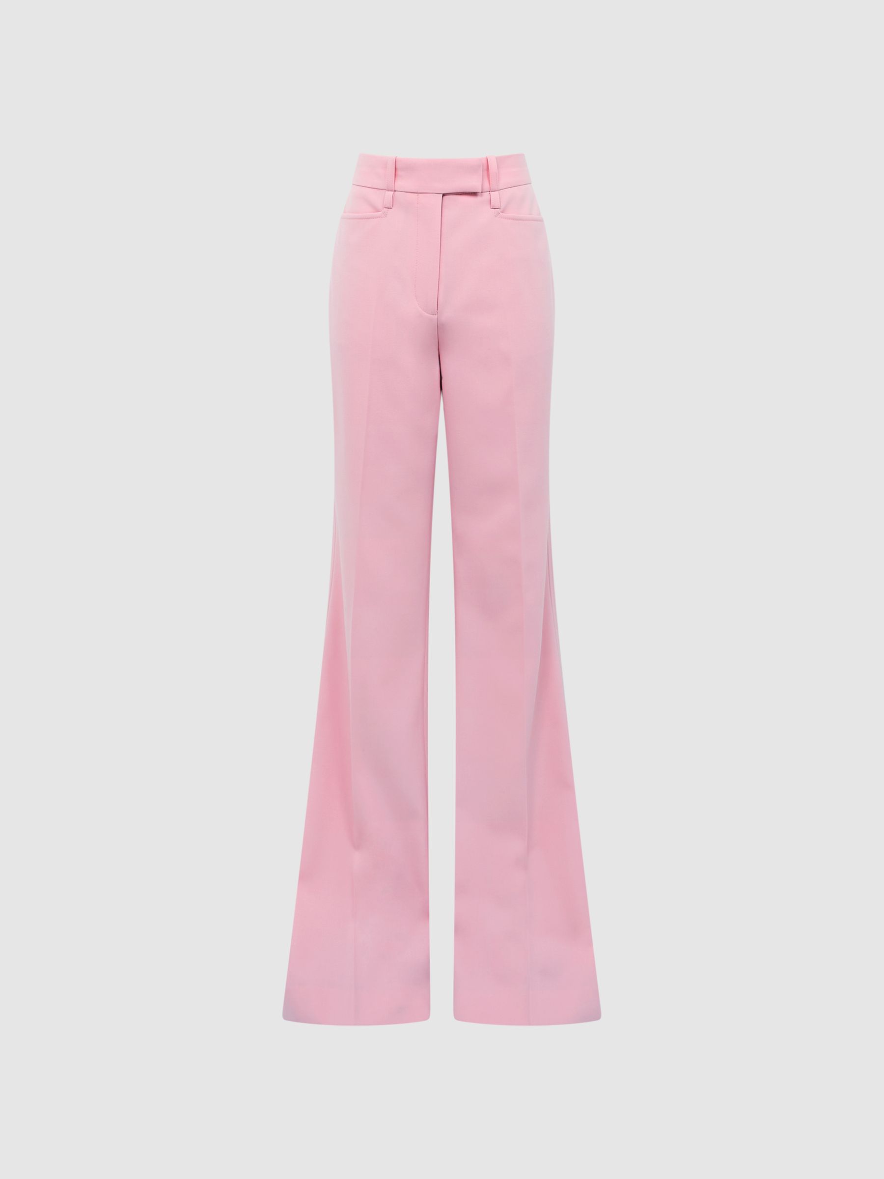 High Rise Wide Leg Trousers in Pink - Image 2 of 7