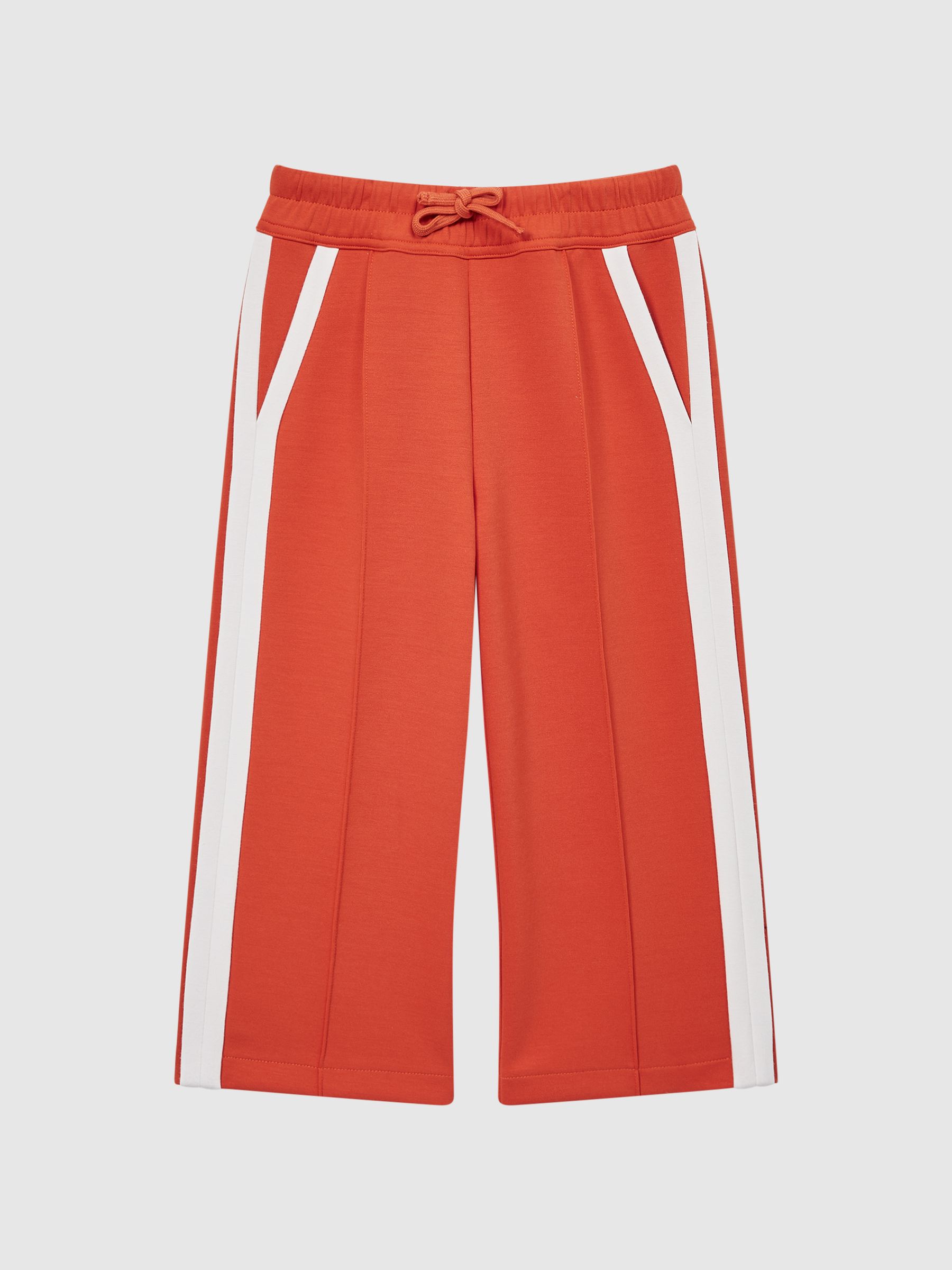 4-9 yrs Jersey Side Stripe Trousers in Coral - Image 2 of 6