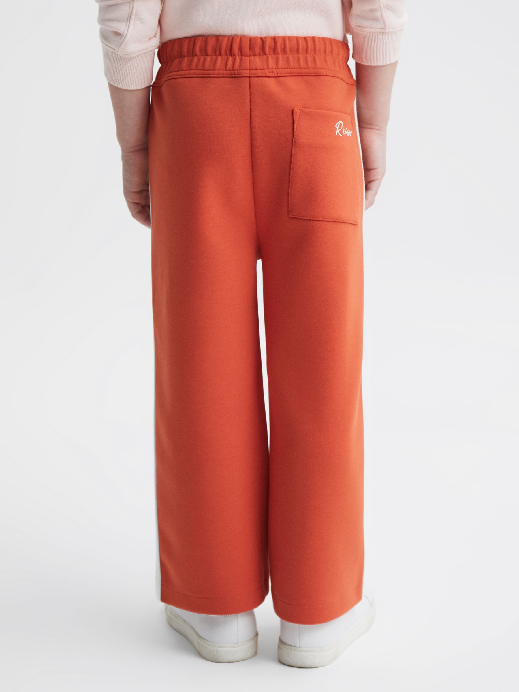 4-9 yrs Jersey Side Stripe Trousers in Coral - Image 5 of 6