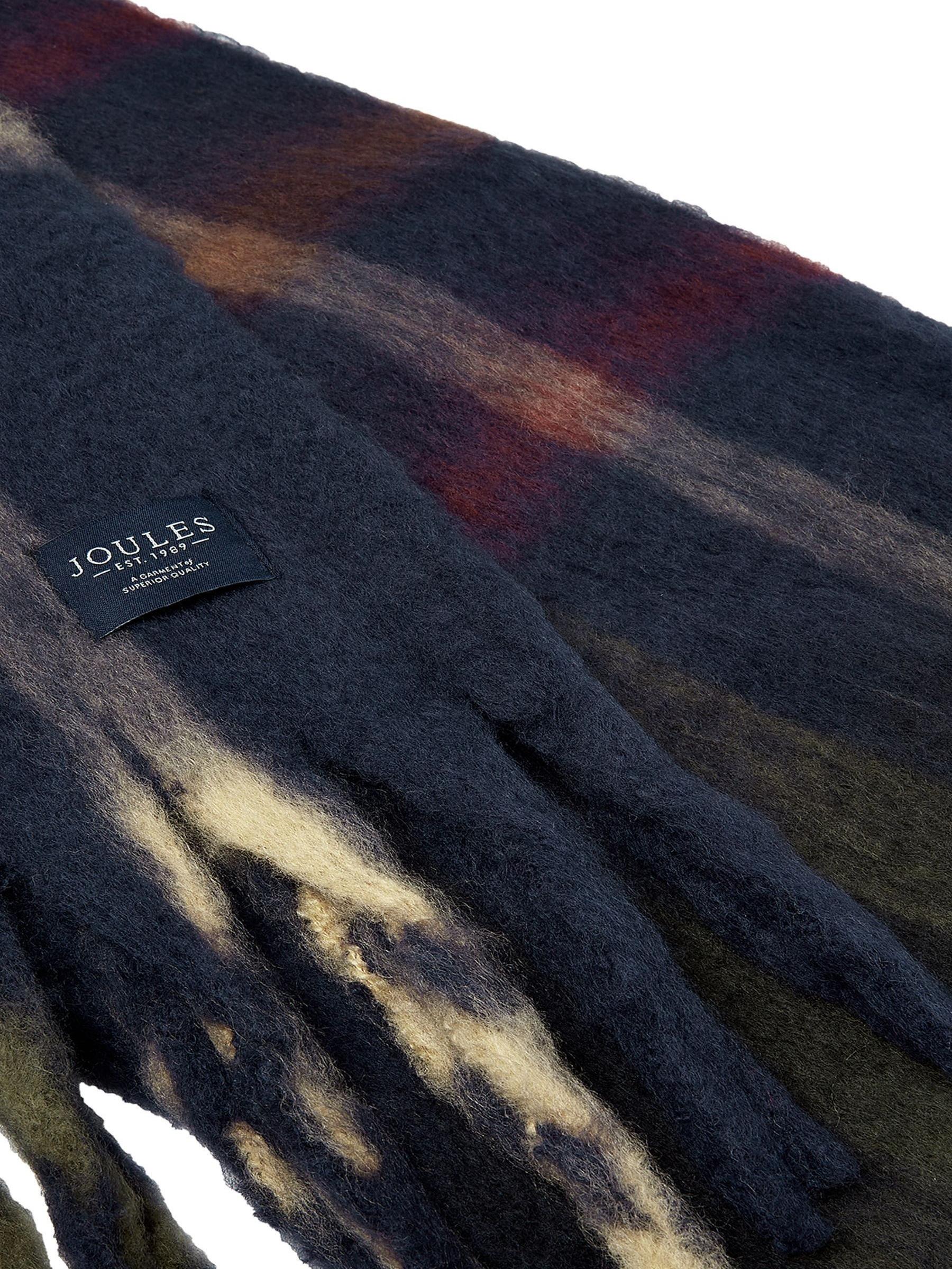 Folley Navy Knitted Check Scarf - Image 6 of 6 Folley Navy Knitted Check Scarf - Image 6 of 6