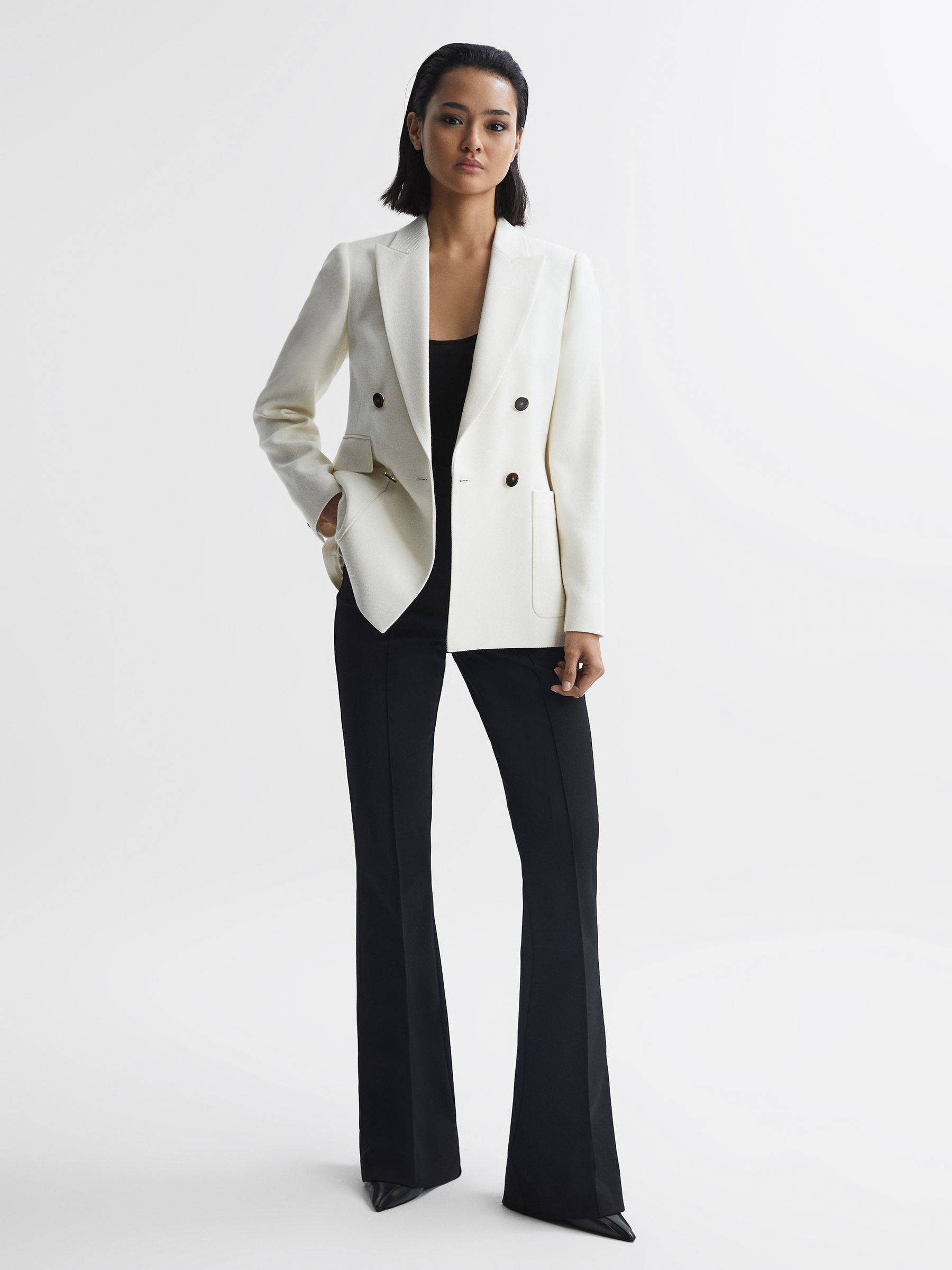 Mesh Sling Back Court Shoes in Black - Image 2 of 6